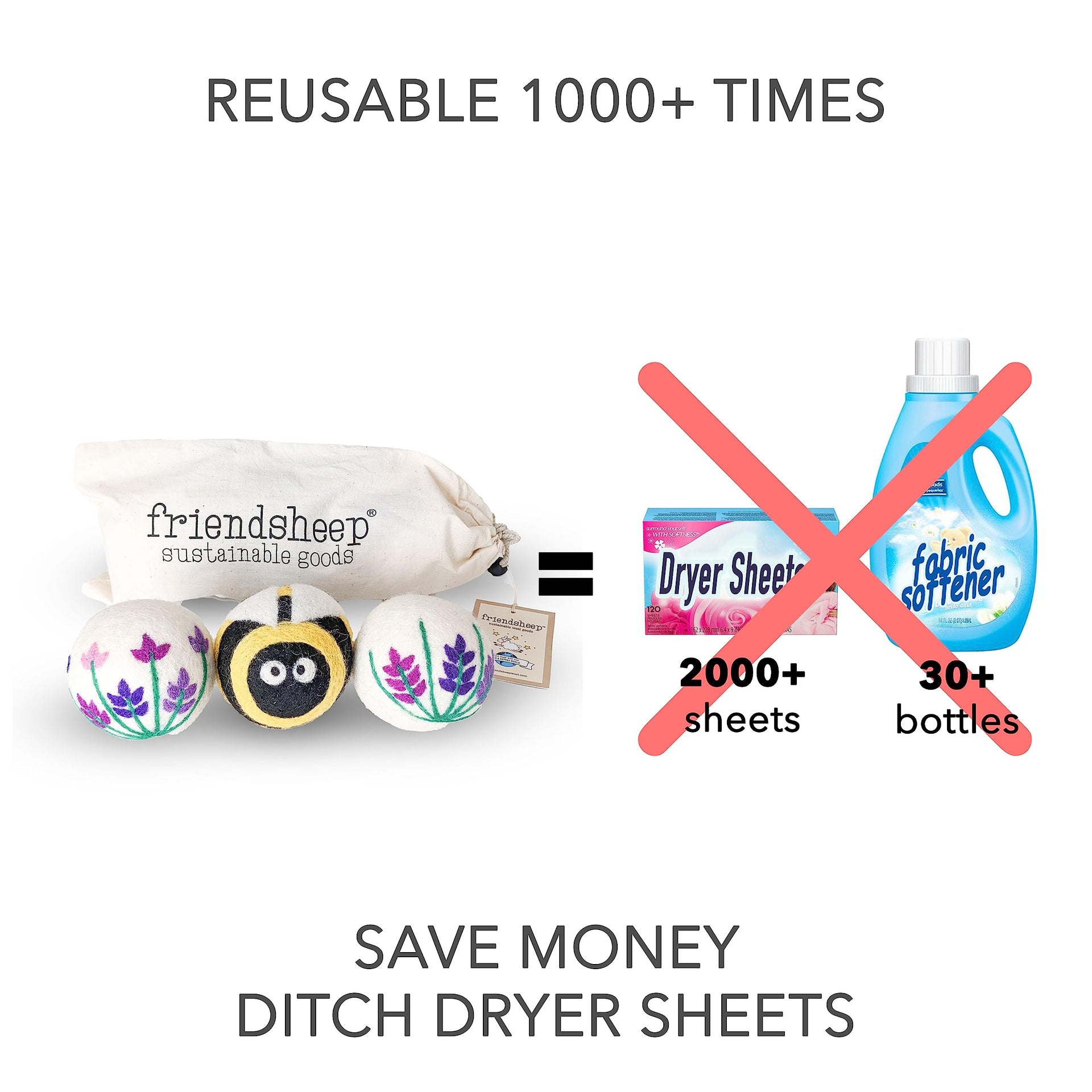 Wool Dryer Balls (3 Count)