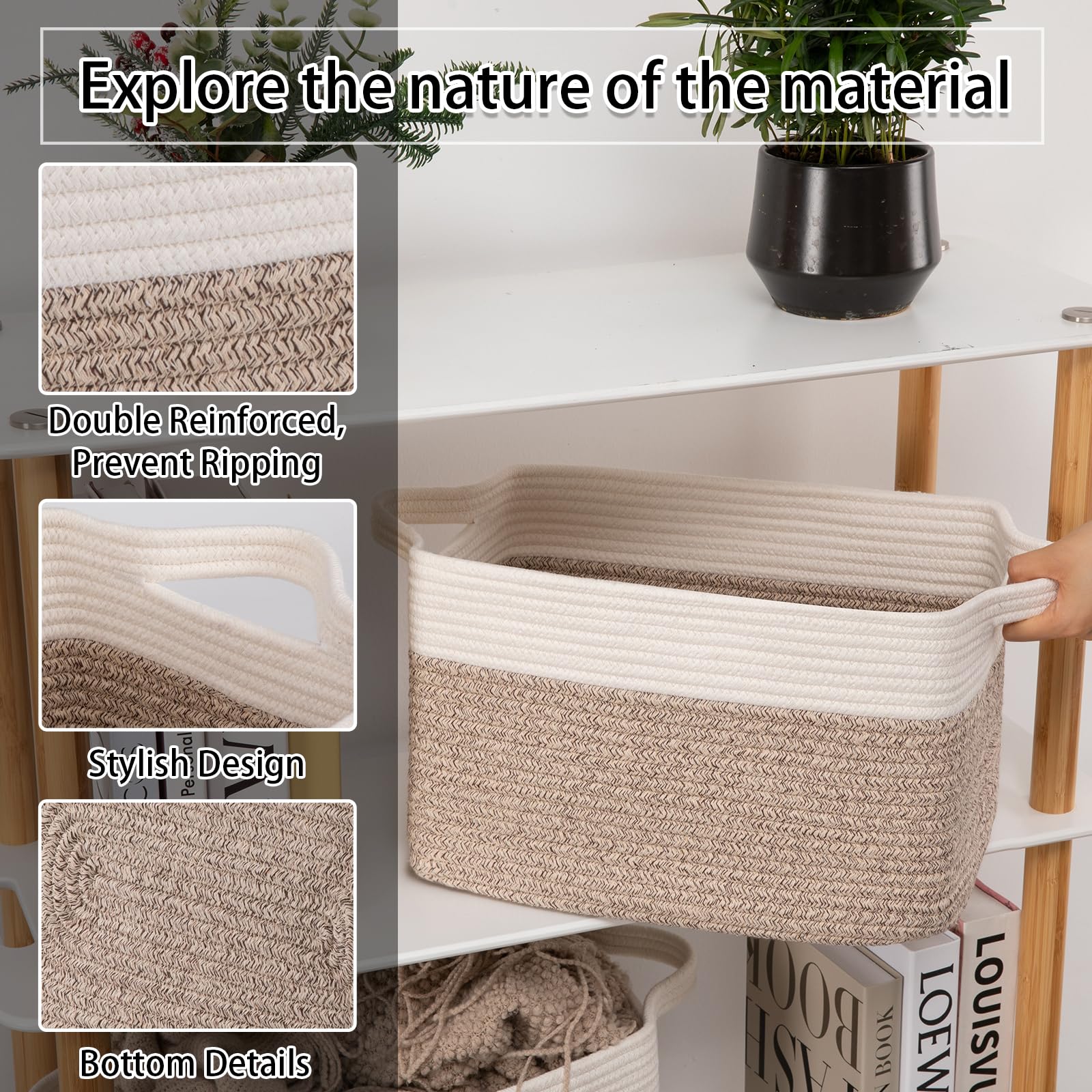 3 Pack Storage Baskets for Organizing