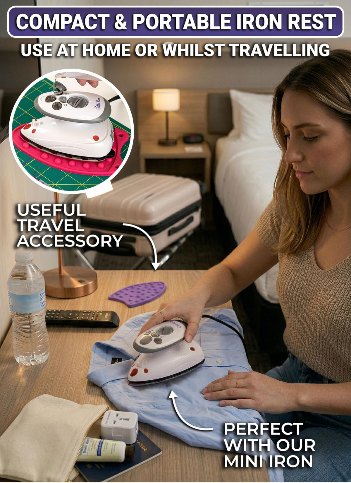 Mini Iron Rest Pad for Small Travel Irons