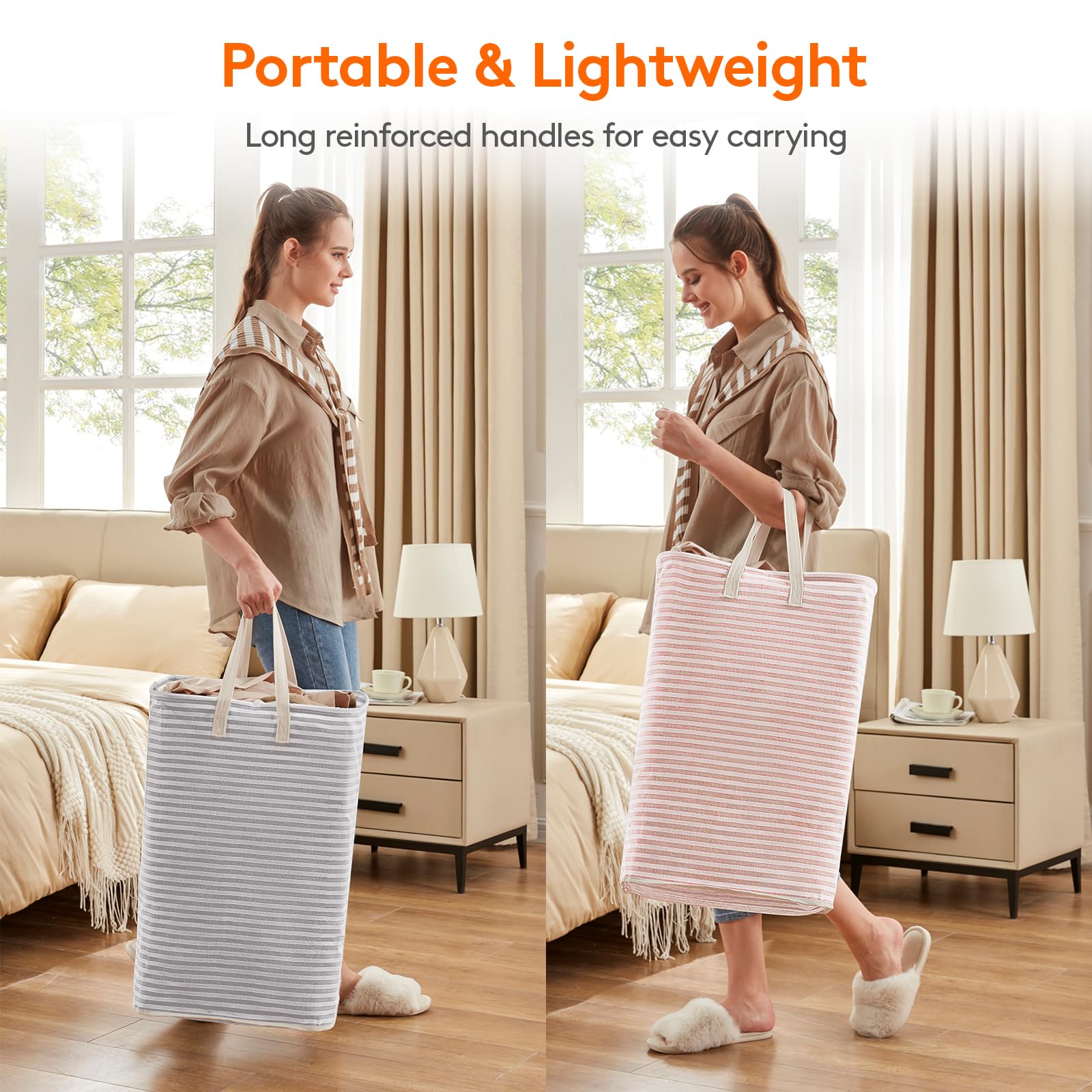 2 Pack Laundry Basket 80L Each (2 Count)