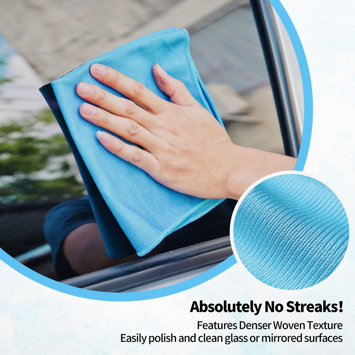 Microfiber Glass Cleaning Cloth (10 Count)