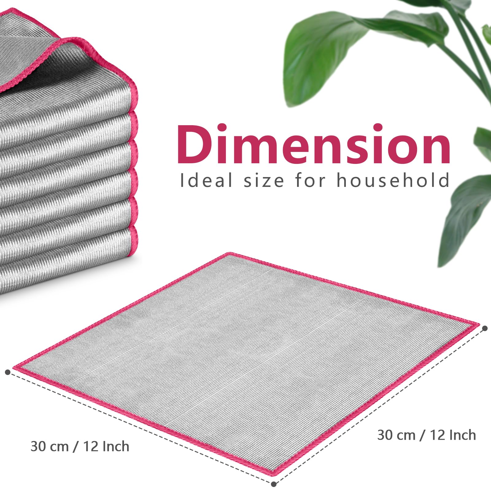 Glass Polishing Streak Free Miracle Cleaning Cloth (6 Count)
