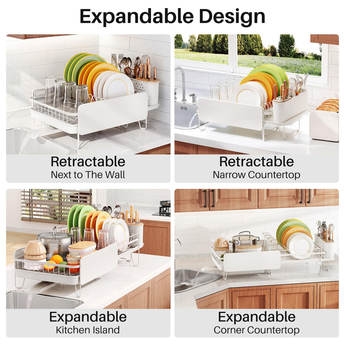 Large Dish Drying Rack for Kitchen Counter