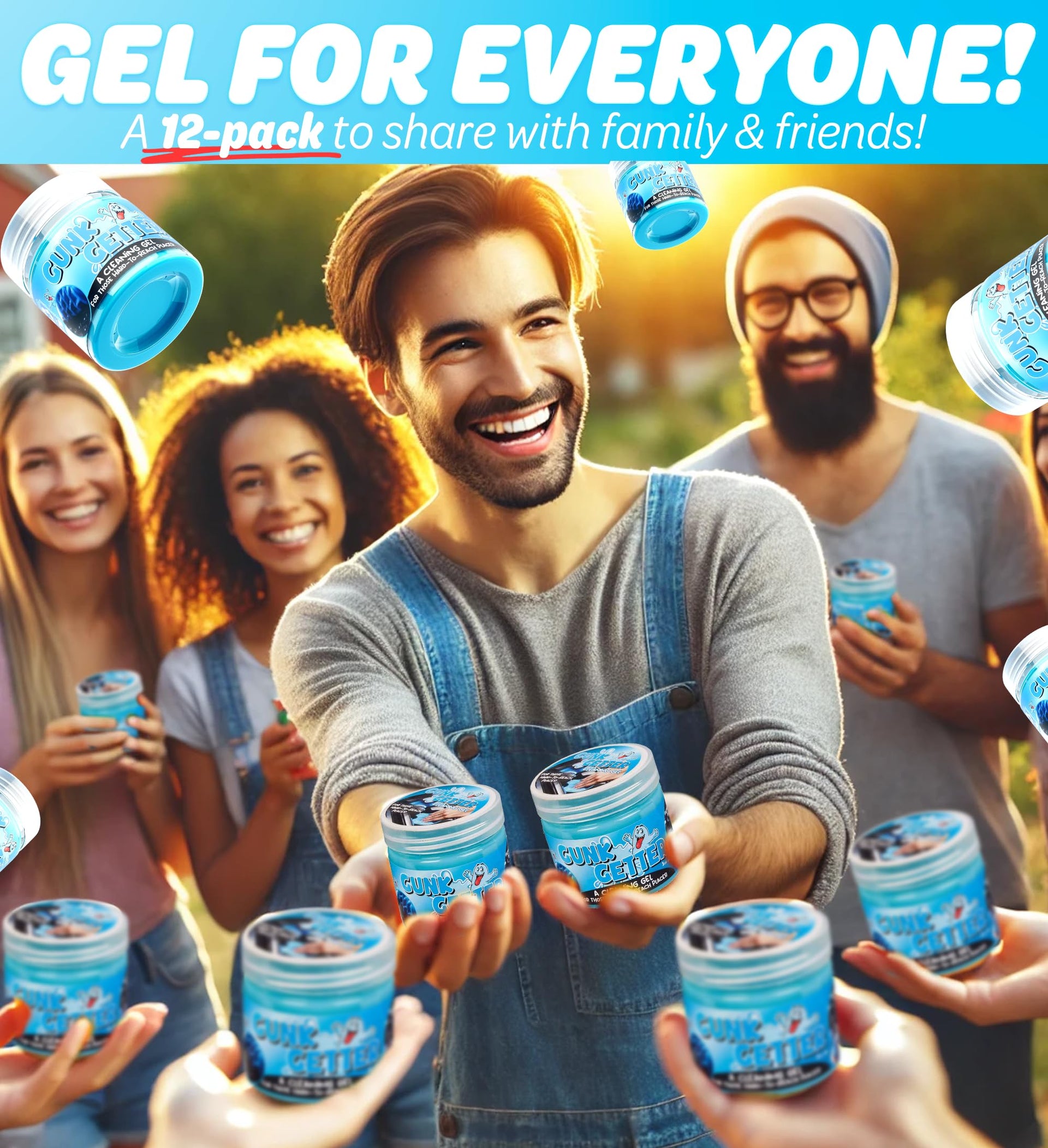 12 Pack Cleaning Gel for Those Hard to Reach Places (42 Ounce)