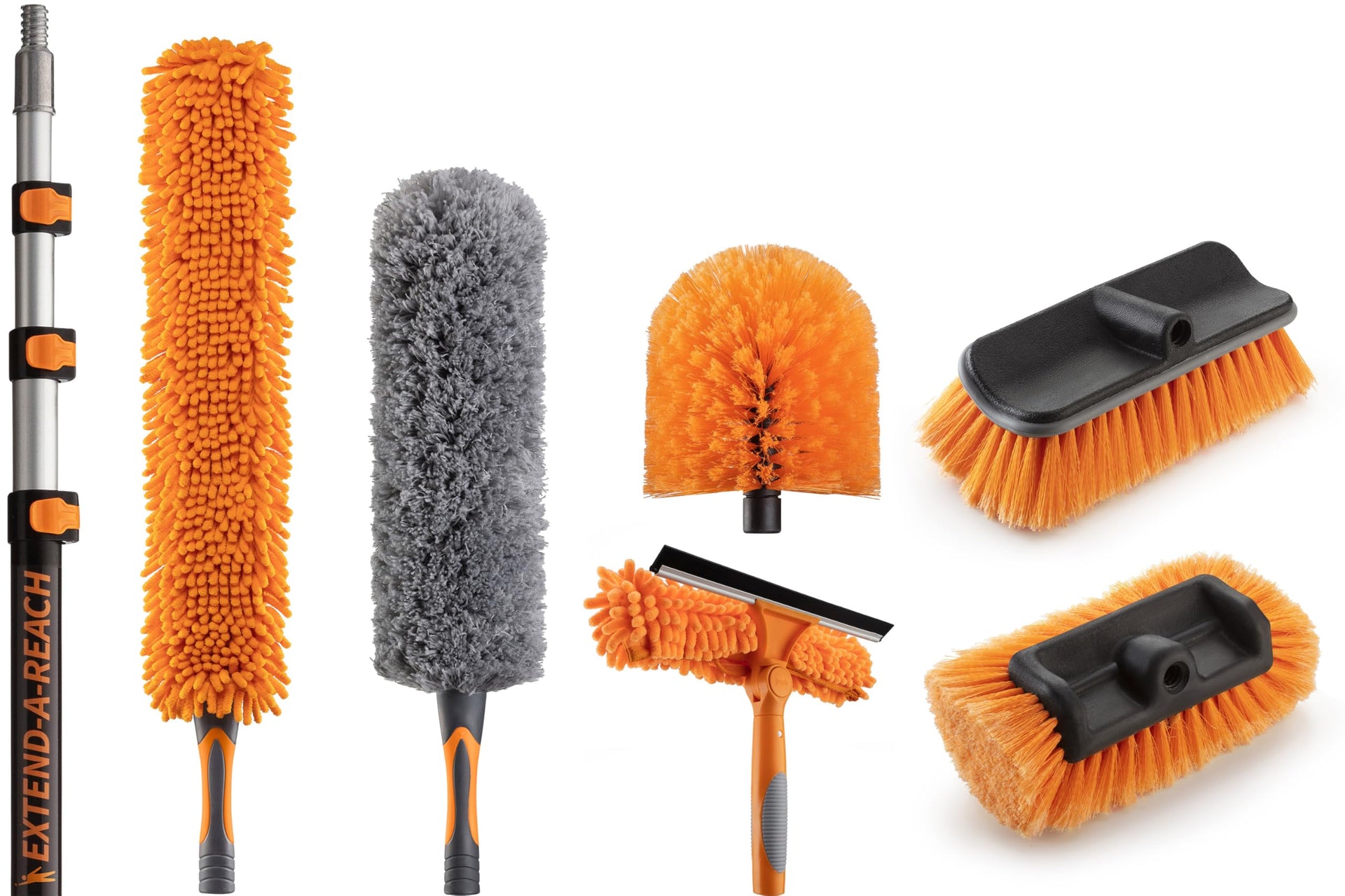 20 Foot High Ceiling Duster Kit and Scrub Brush with 4