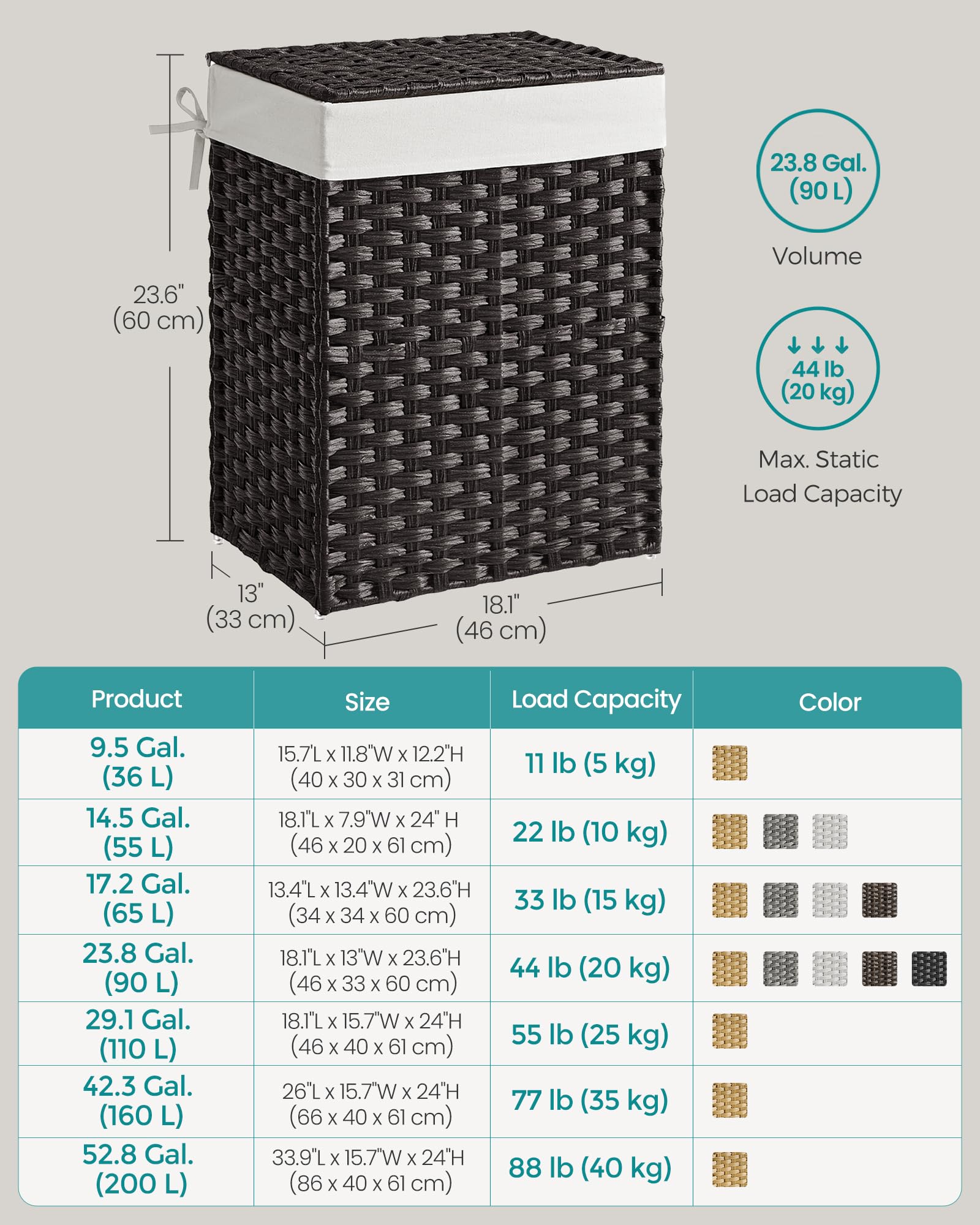 Laundry Hamper with Lid