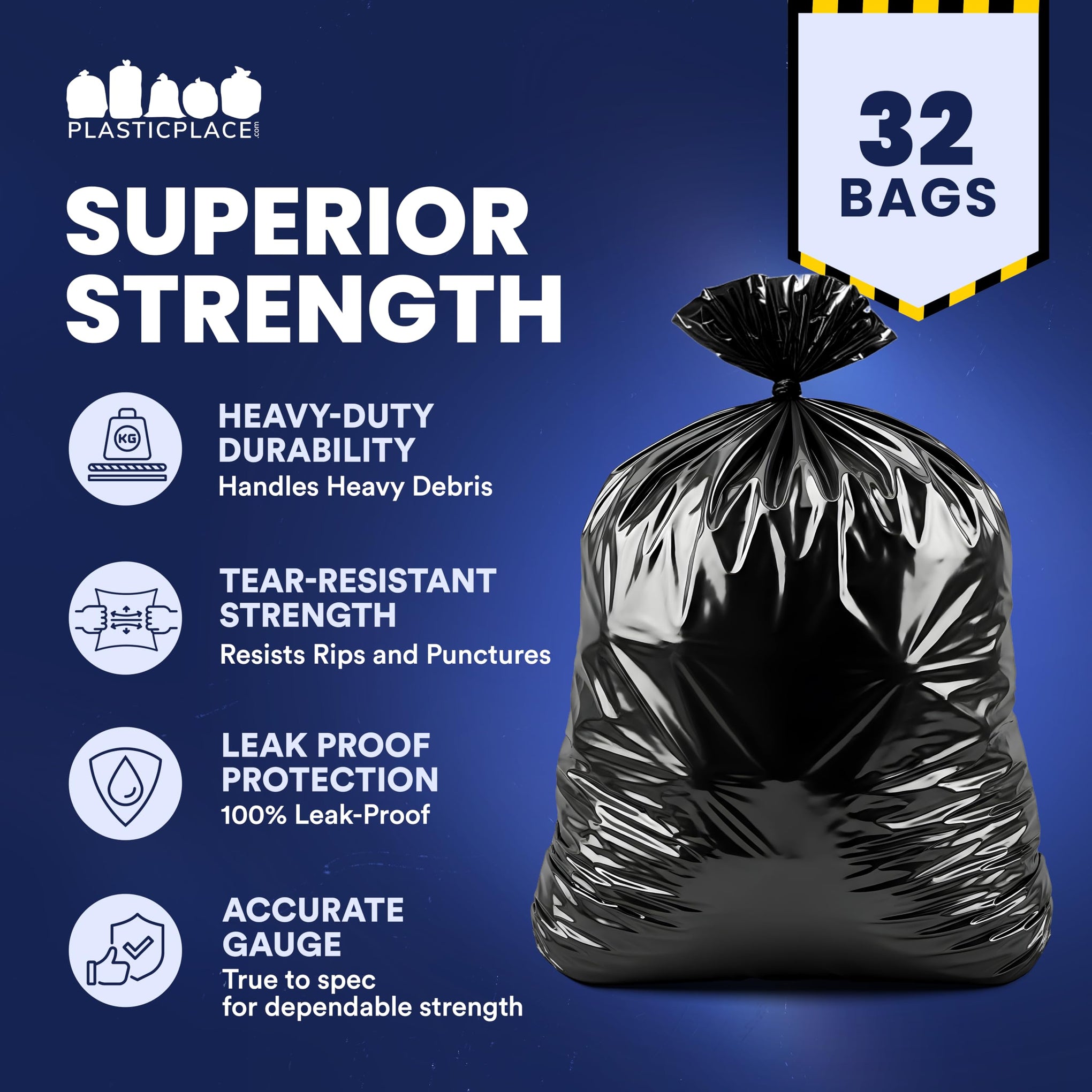 55 Gallon Contractor Bags (32 Count)