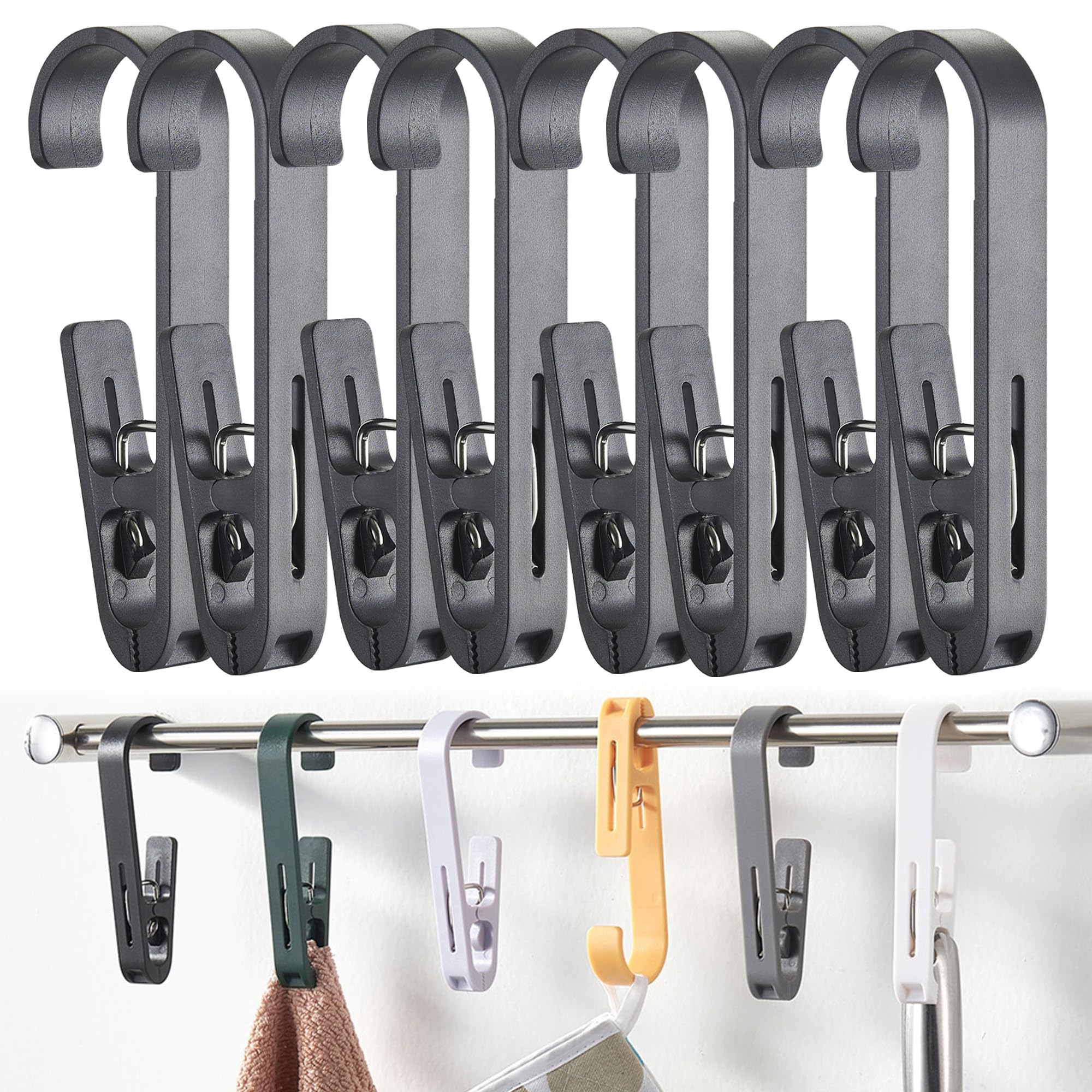 Laundry Hooks Hanging Clips (8 Count)