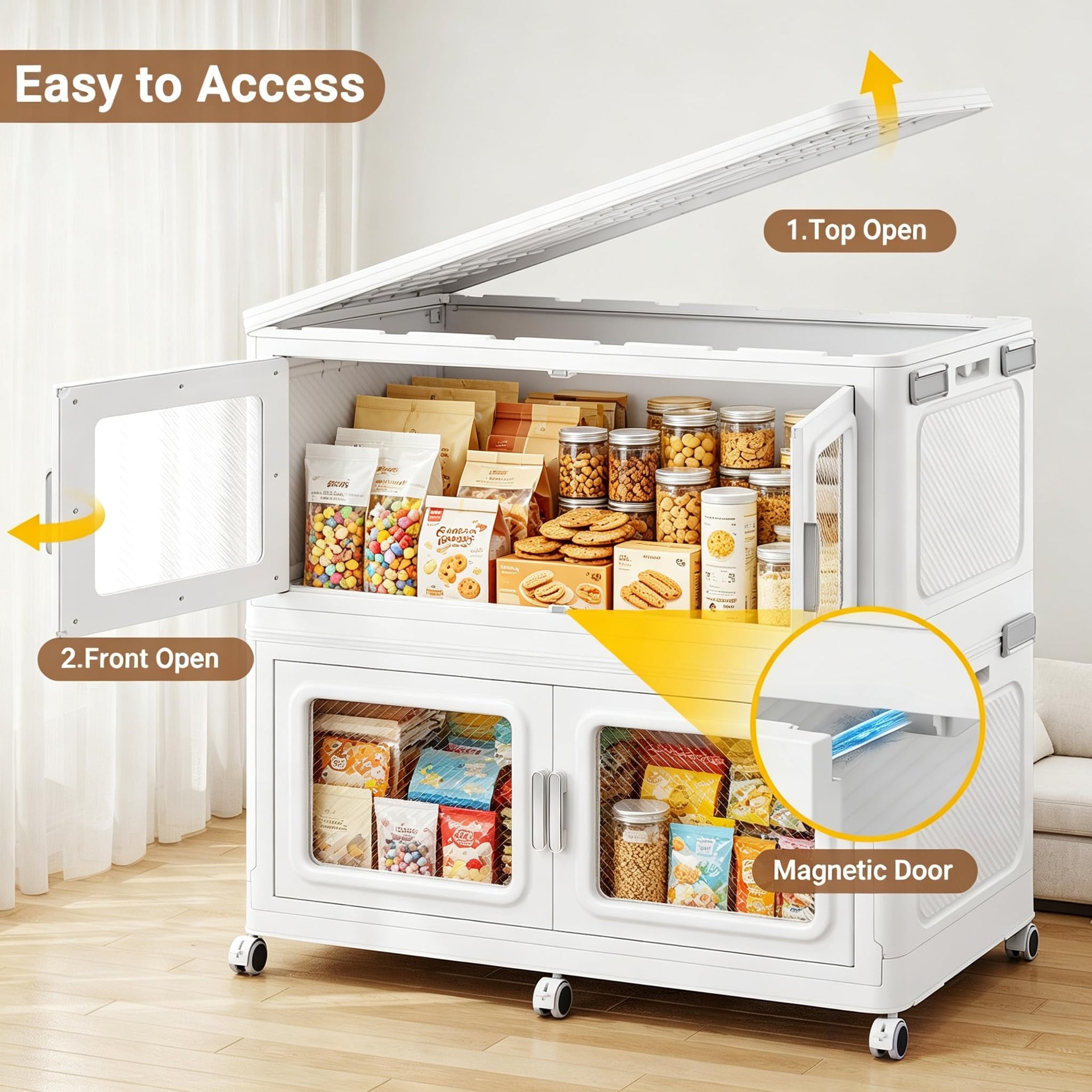 300 Qt Extra Large Stackable Storage Bin with Lid
