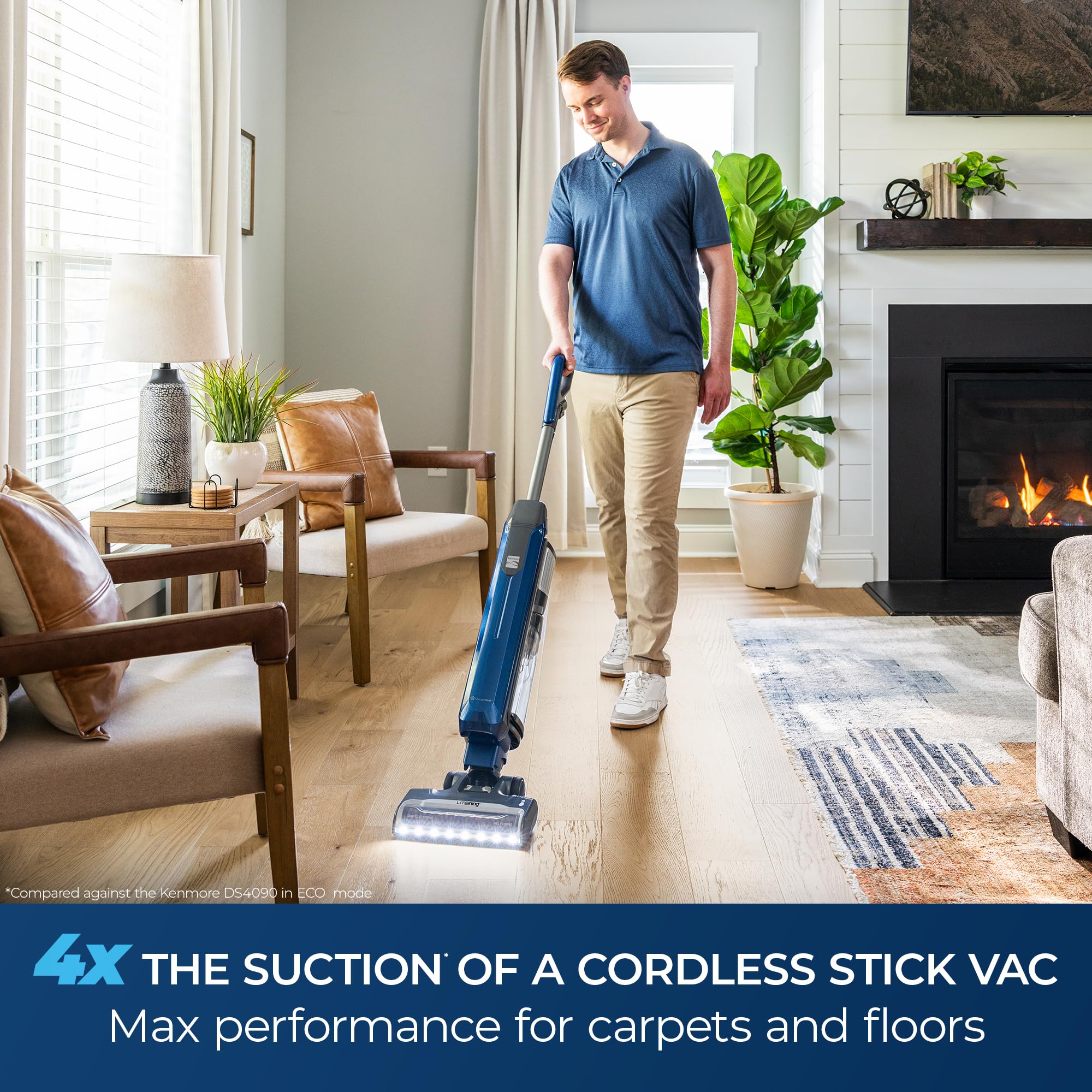 Litening Cordless Upright Vacuum with Hair Eliminator Nozzle