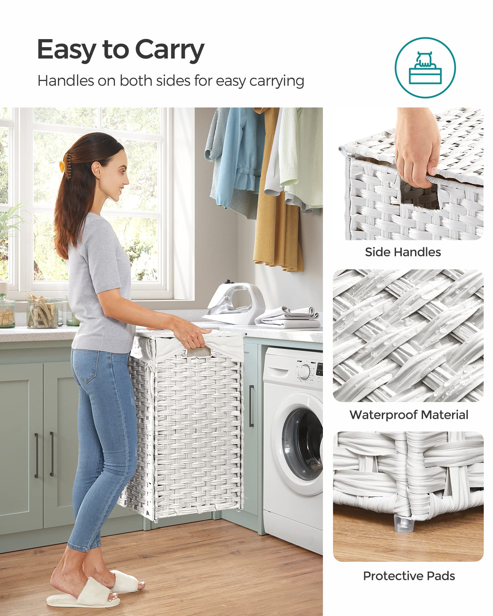 Laundry Hamper with Lid - ModHome Supplies