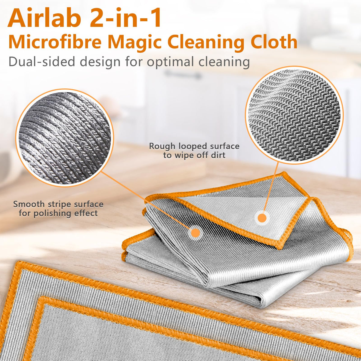 Glass Polishing Streak Free Miracle Cleaning Cloth (6 Count)