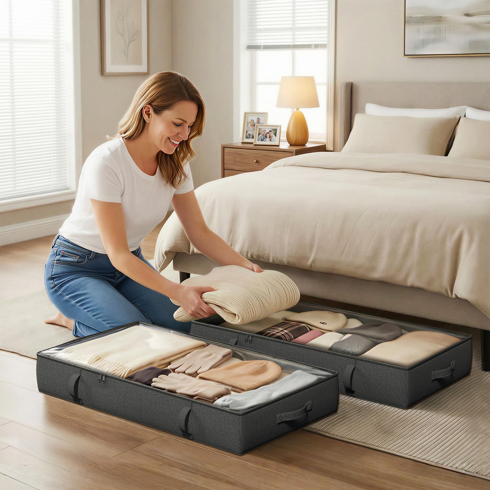2 Pack Under Bed Storage Containers (2 Count)