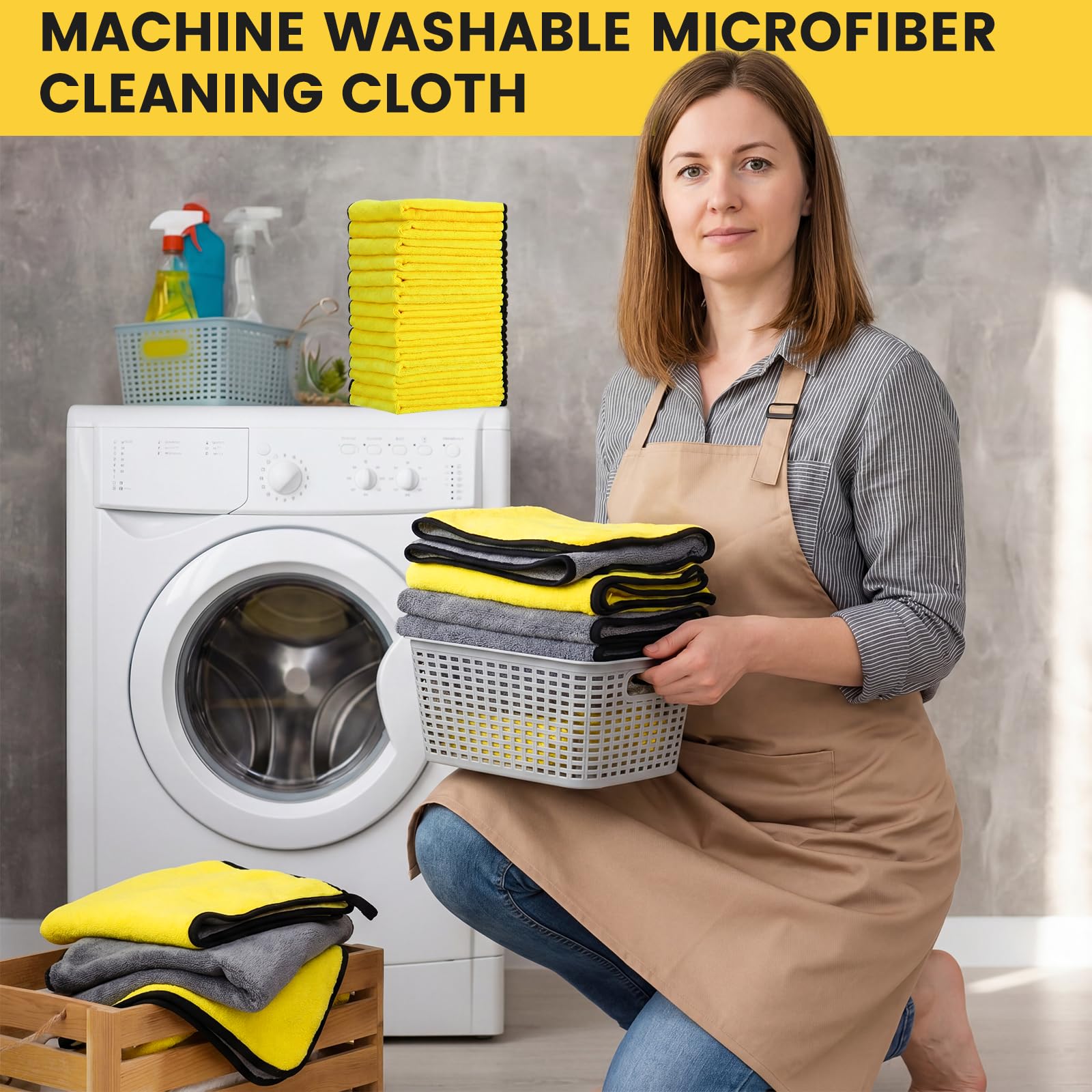 80 Pcs Microfiber Towels (80 Count)