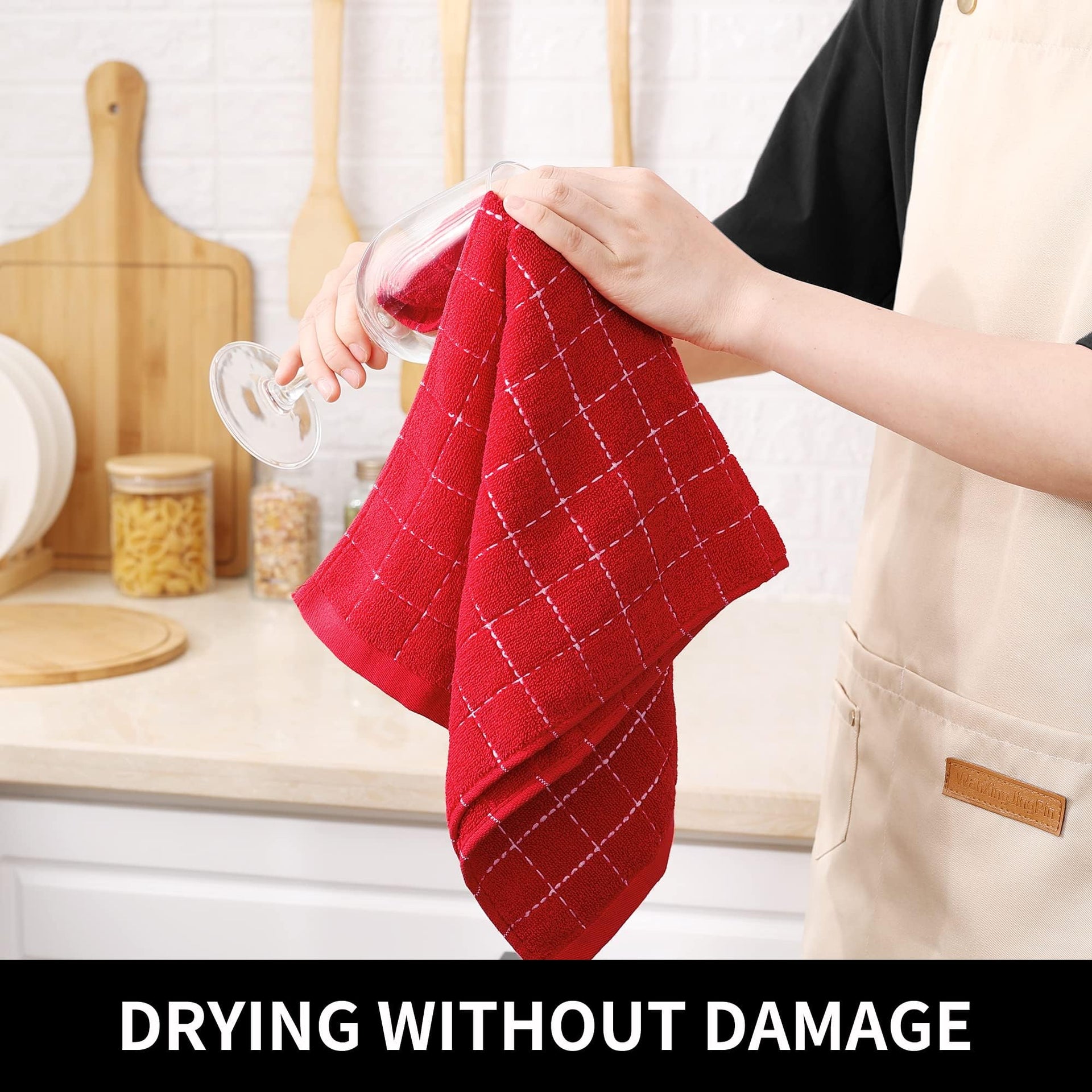 100% Cotton Terry Kitchen Towels (12 Count)