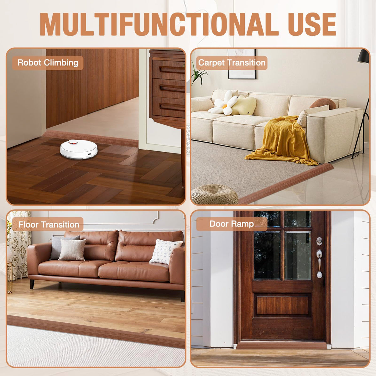 Floor Transition Strip Self Adhesive Vinyl Door Threshold Strip