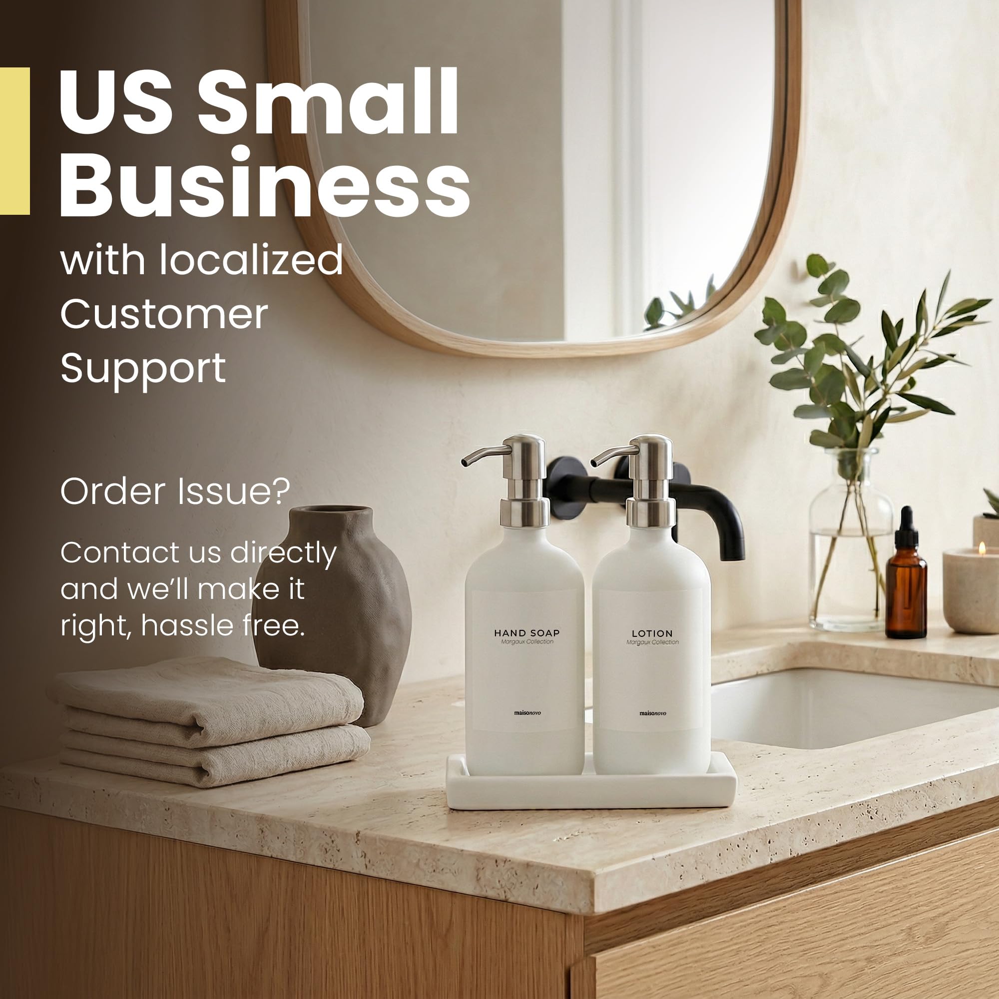 Bathroom Soap Dispenser Set (3 Count)