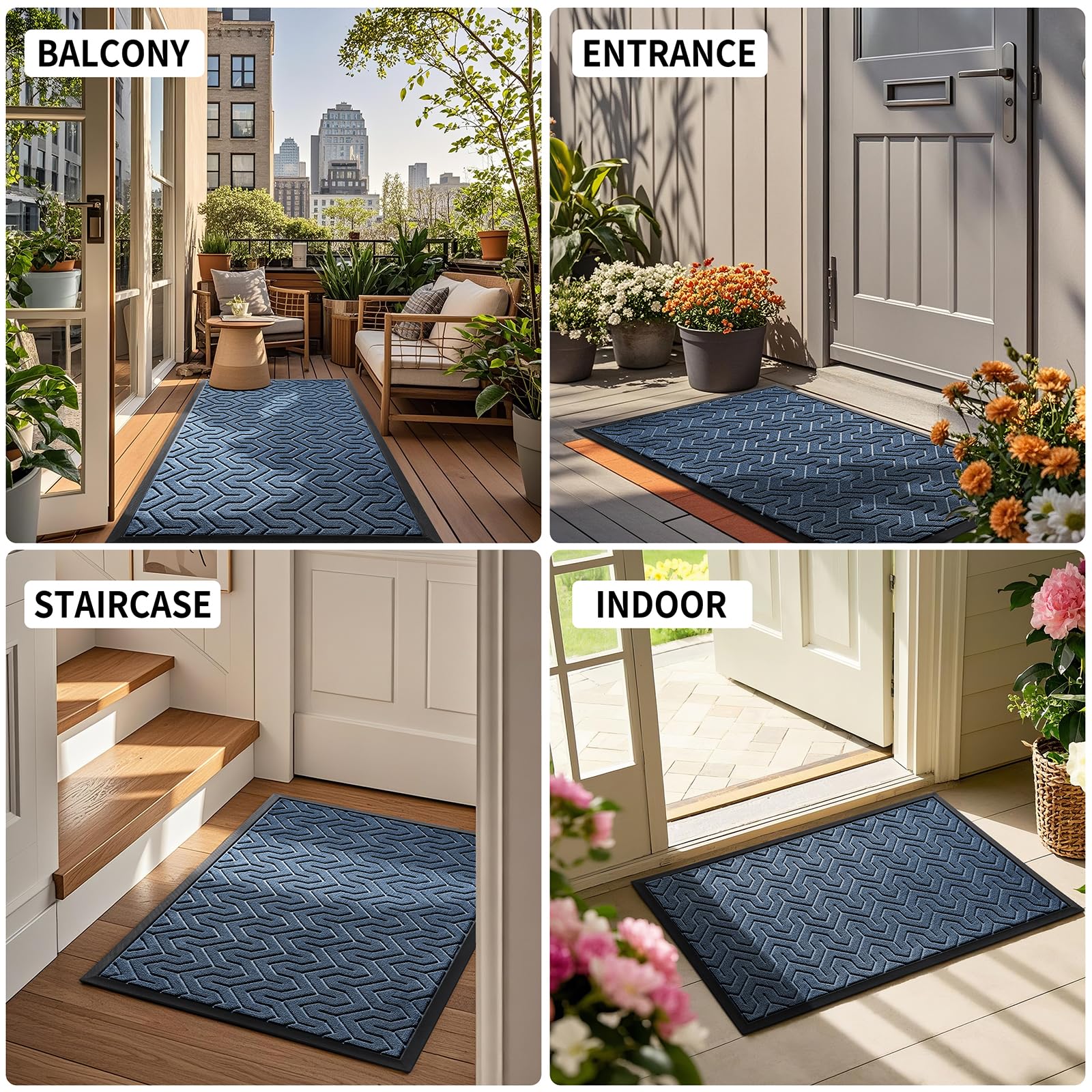 Front Door Mat Outside Entrance 29.5x17