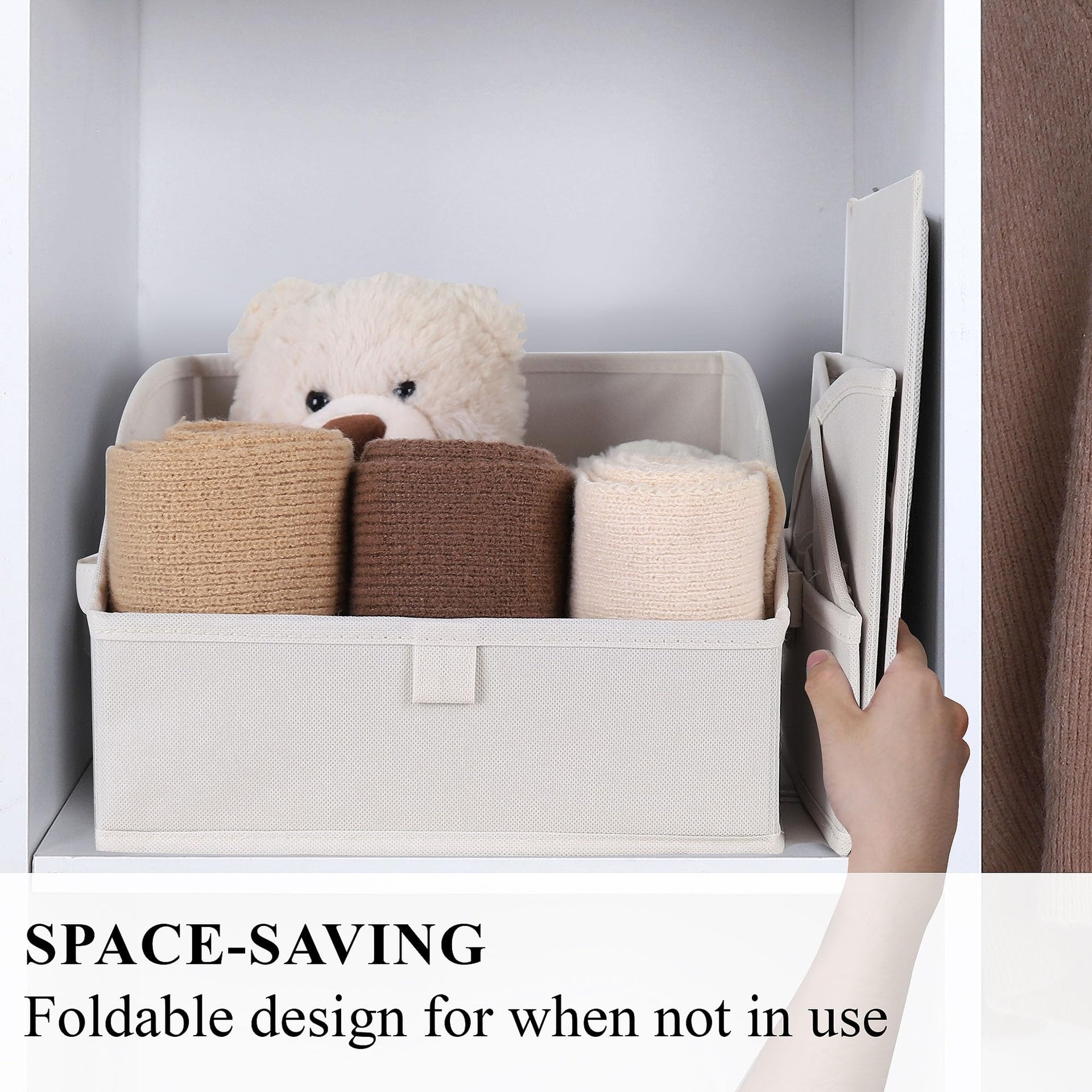 3 Pack Large Closet Storage Bins (3 Count)