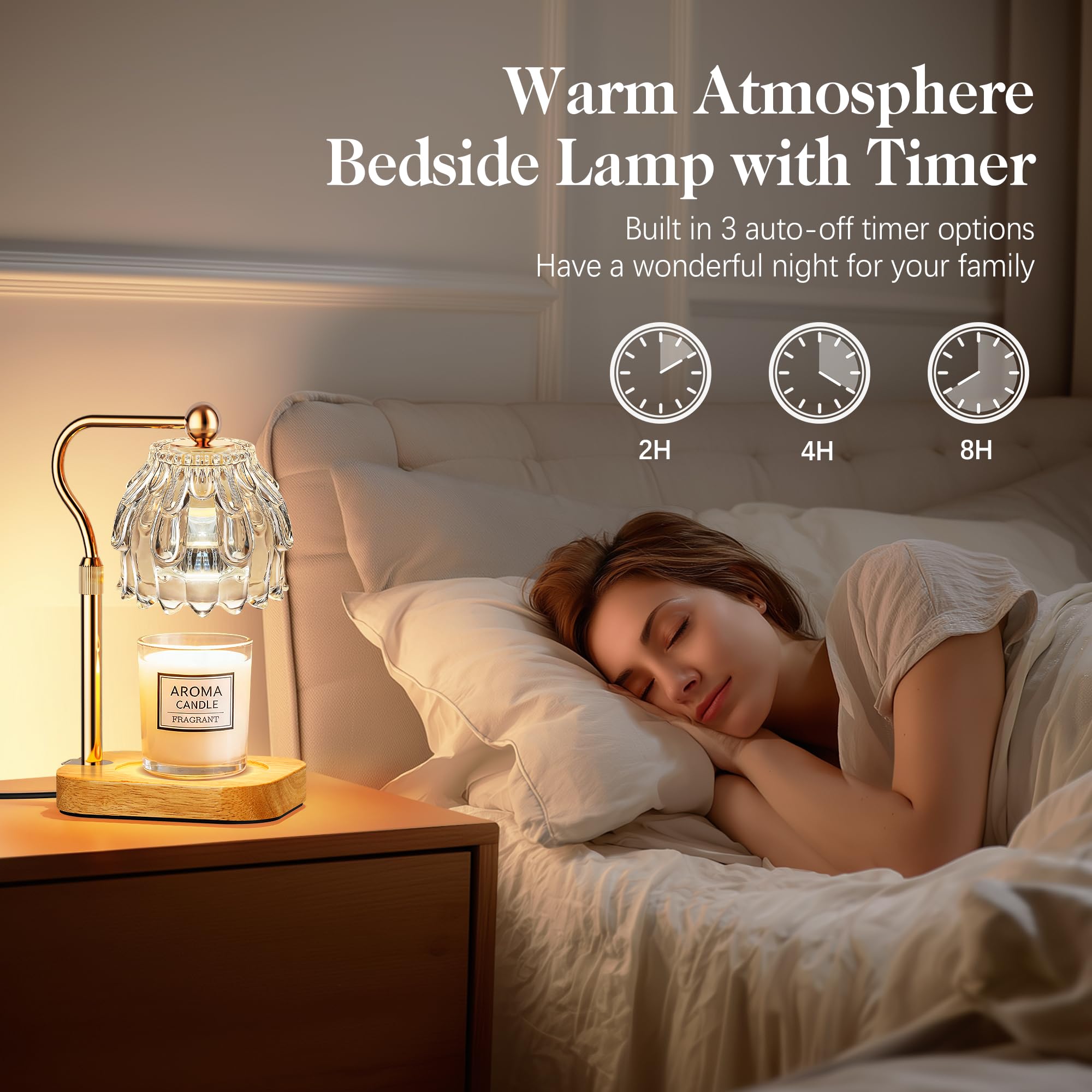 Candle Warmer Lamp with Timer Dimmer