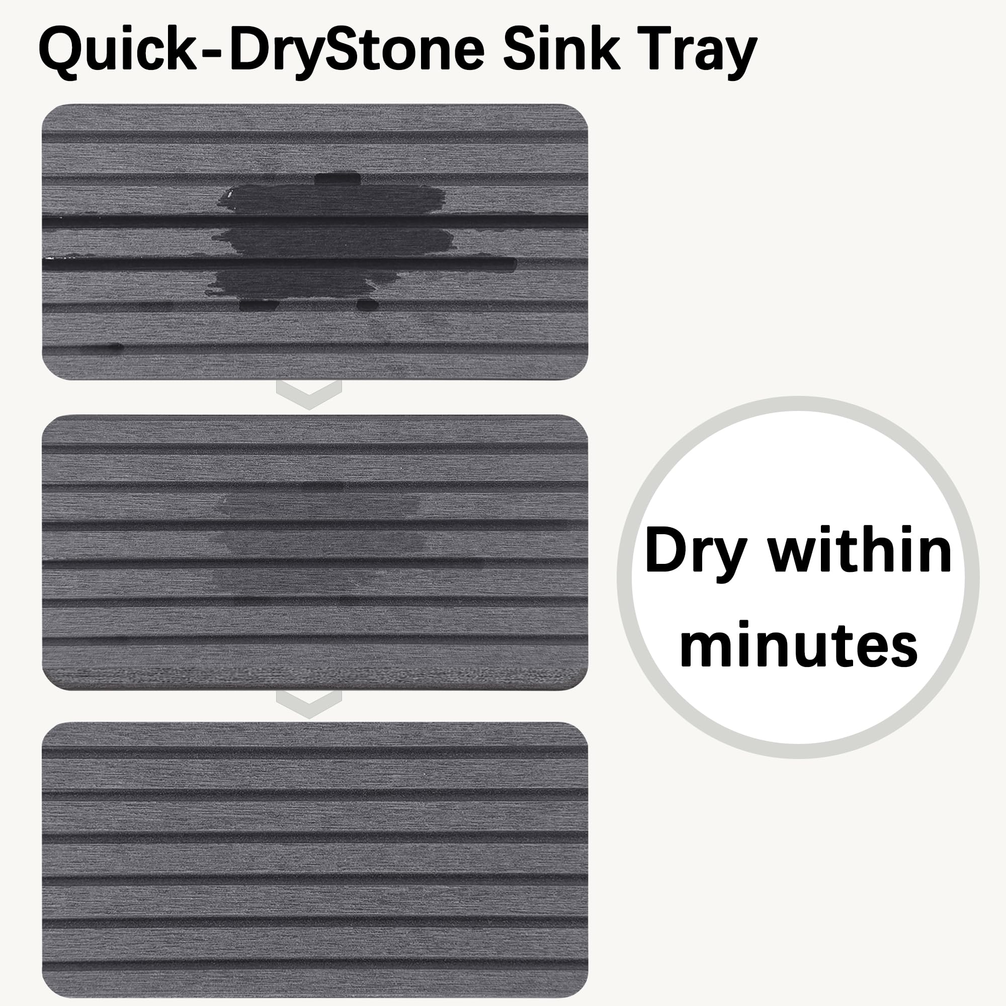 Set of 4 Water Absorbent Diatomite Coasters (4 Count)