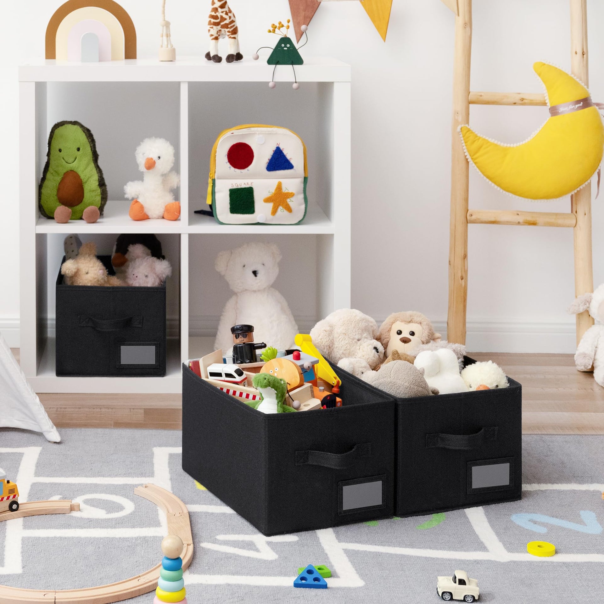 Closet Storage Bins with Label (3 Count)