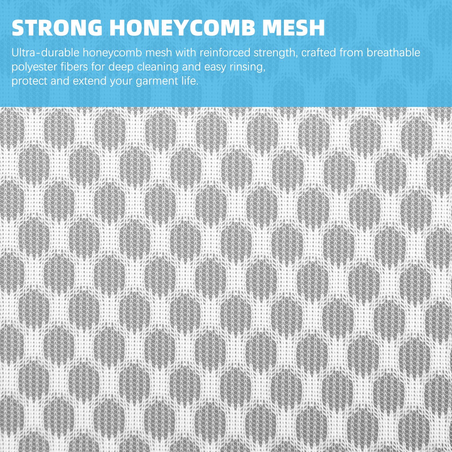 Honeycomb Mesh Laundry Bags for Delicates (12 Count)