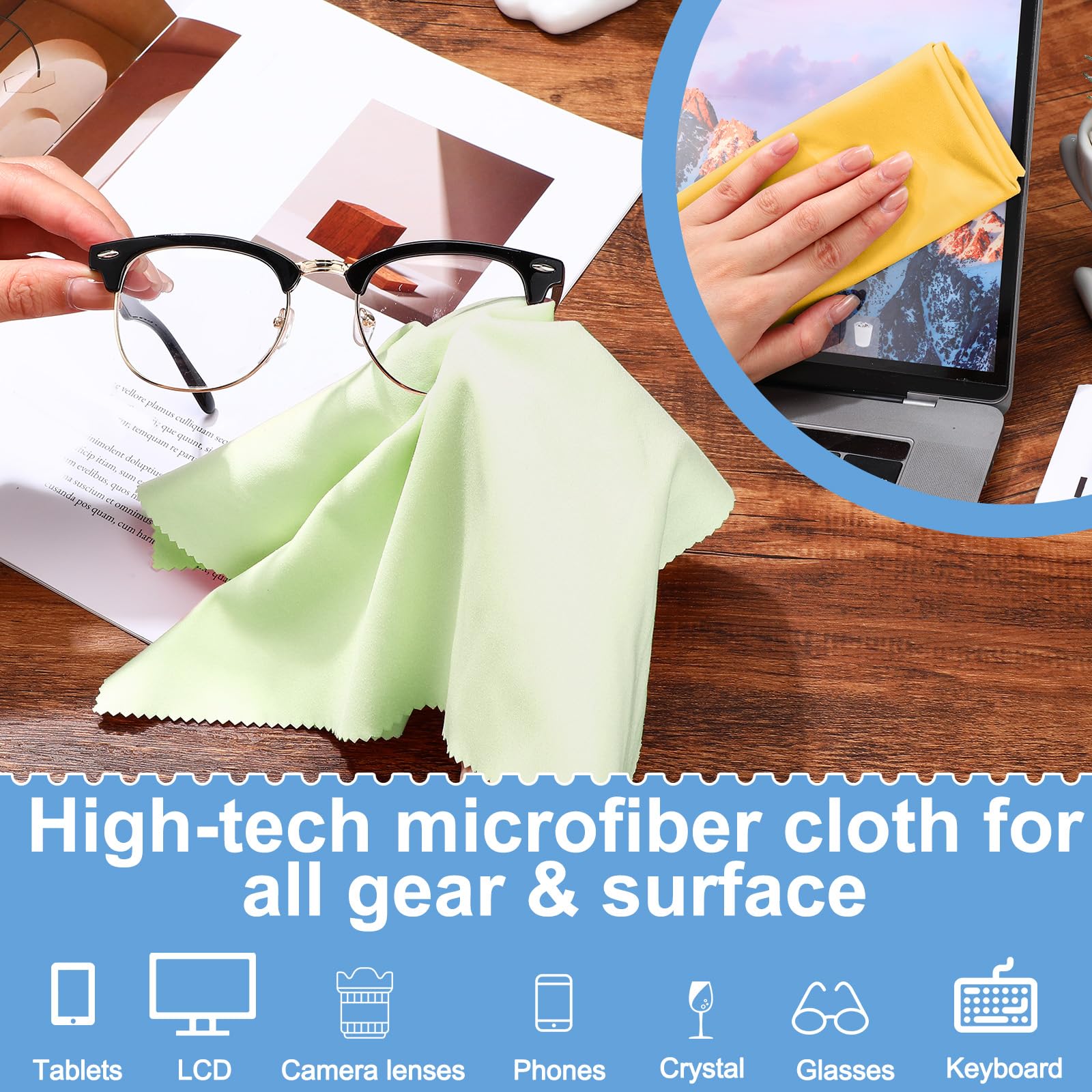 12 Pack Microfiber Cleaning Cloth (12 Count)