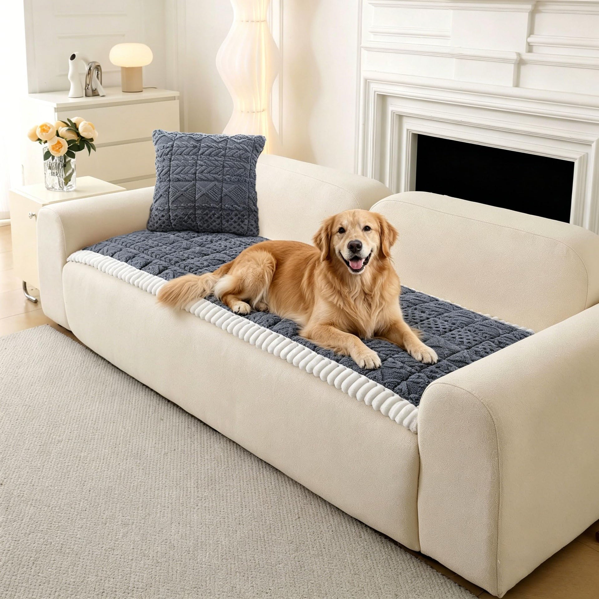 Couch Covers for 3 Cushion Sofa Pet Friendly Washable (3 Ounce)
