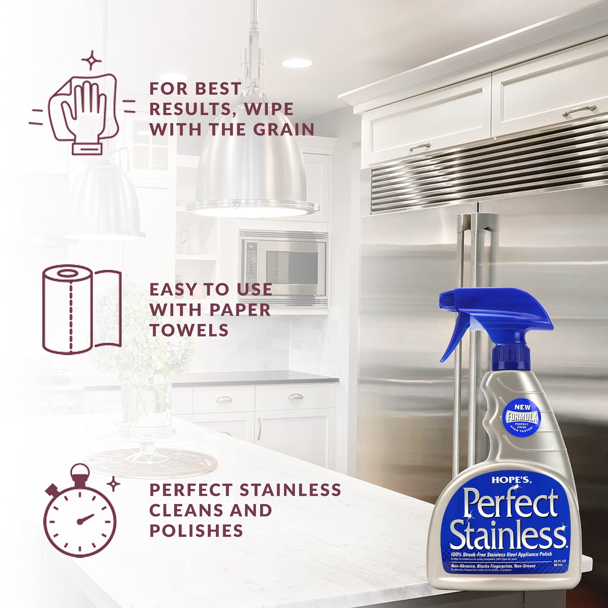Perfect Stainless Steel Cleaner 22 (44 Fl Oz)