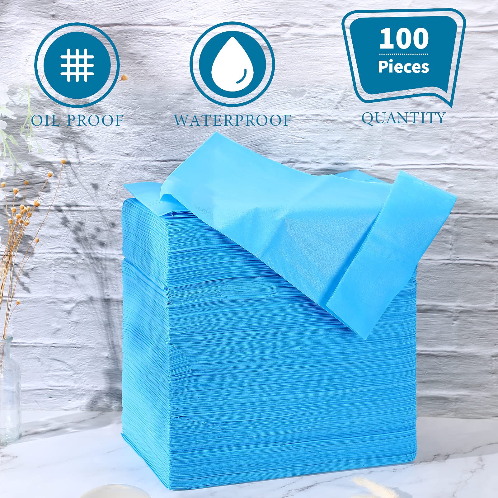 100 Pcs 31.5 x 71 Inch Disposable Bed Sheets Oil