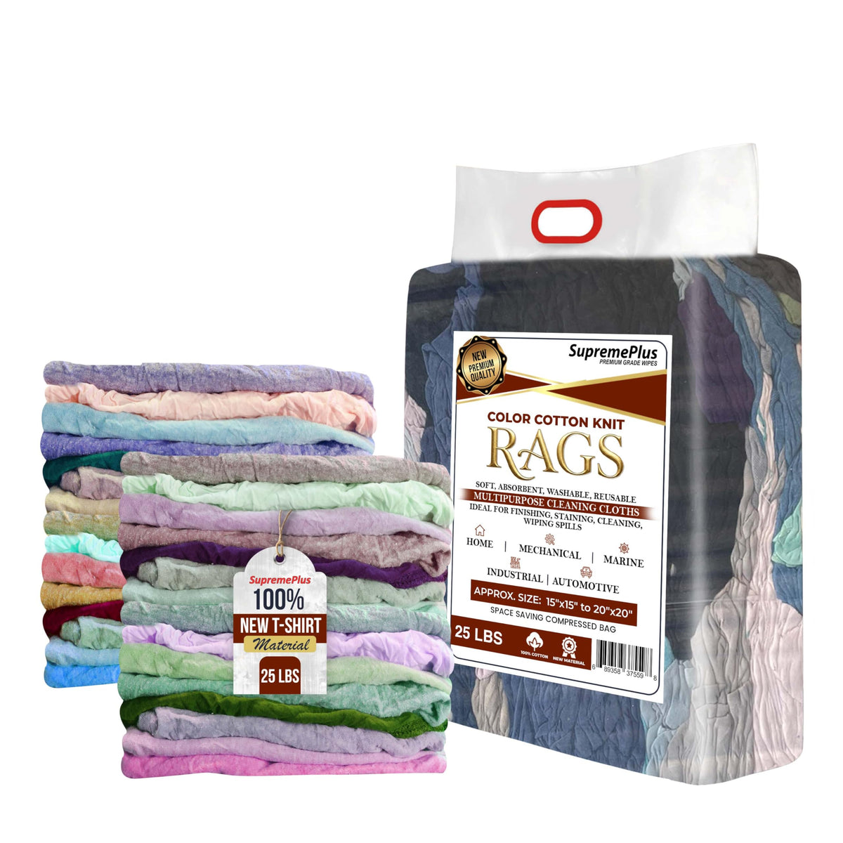 New Colored Cotton Knit T (25 Count)