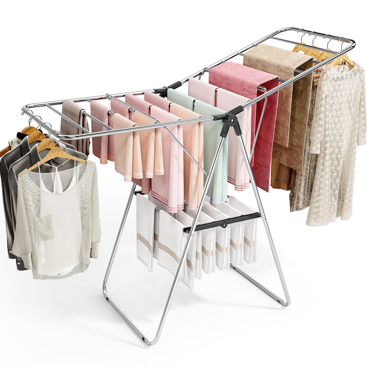 Large Stainless Steel Clothes Drying Rack