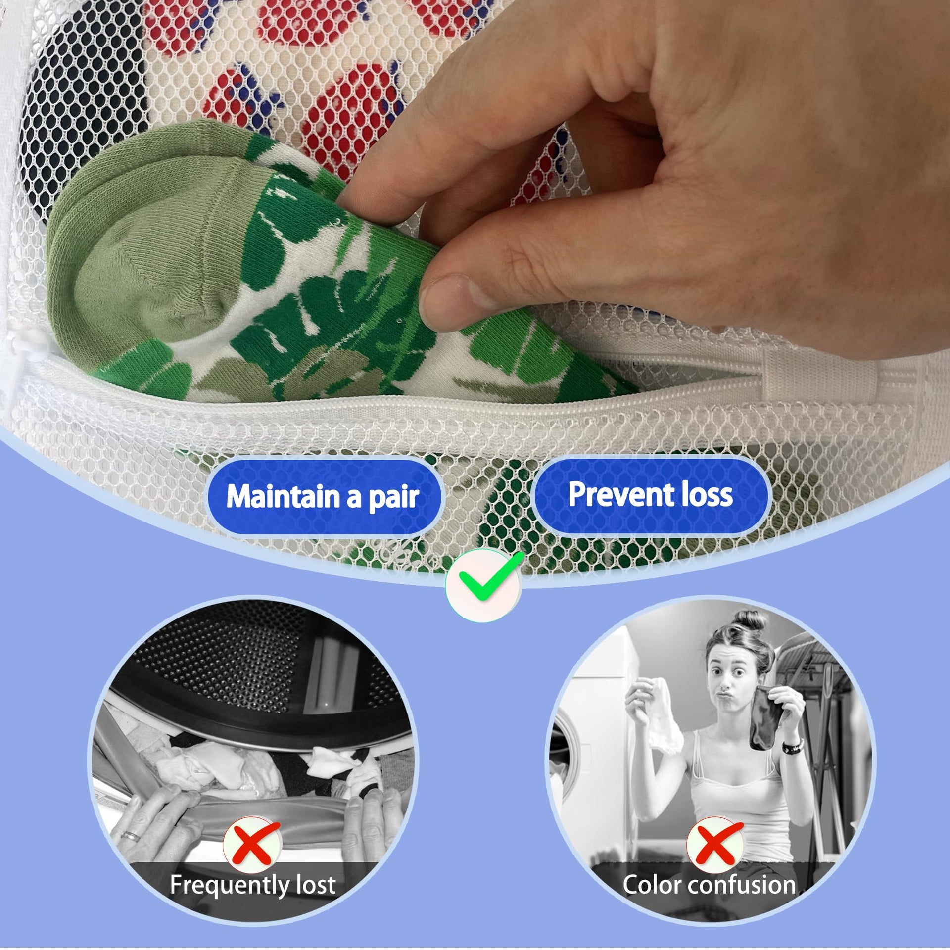 Mesh laundry bags for washing machine (2 Count)