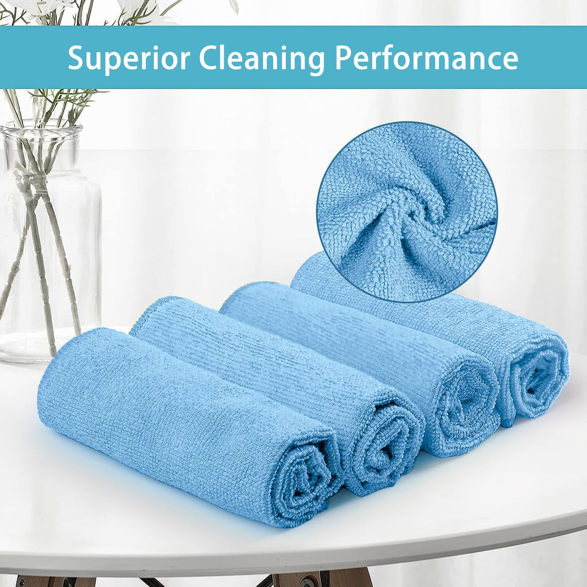 Blue Cleaning Rags 5 Pack (5 Count)