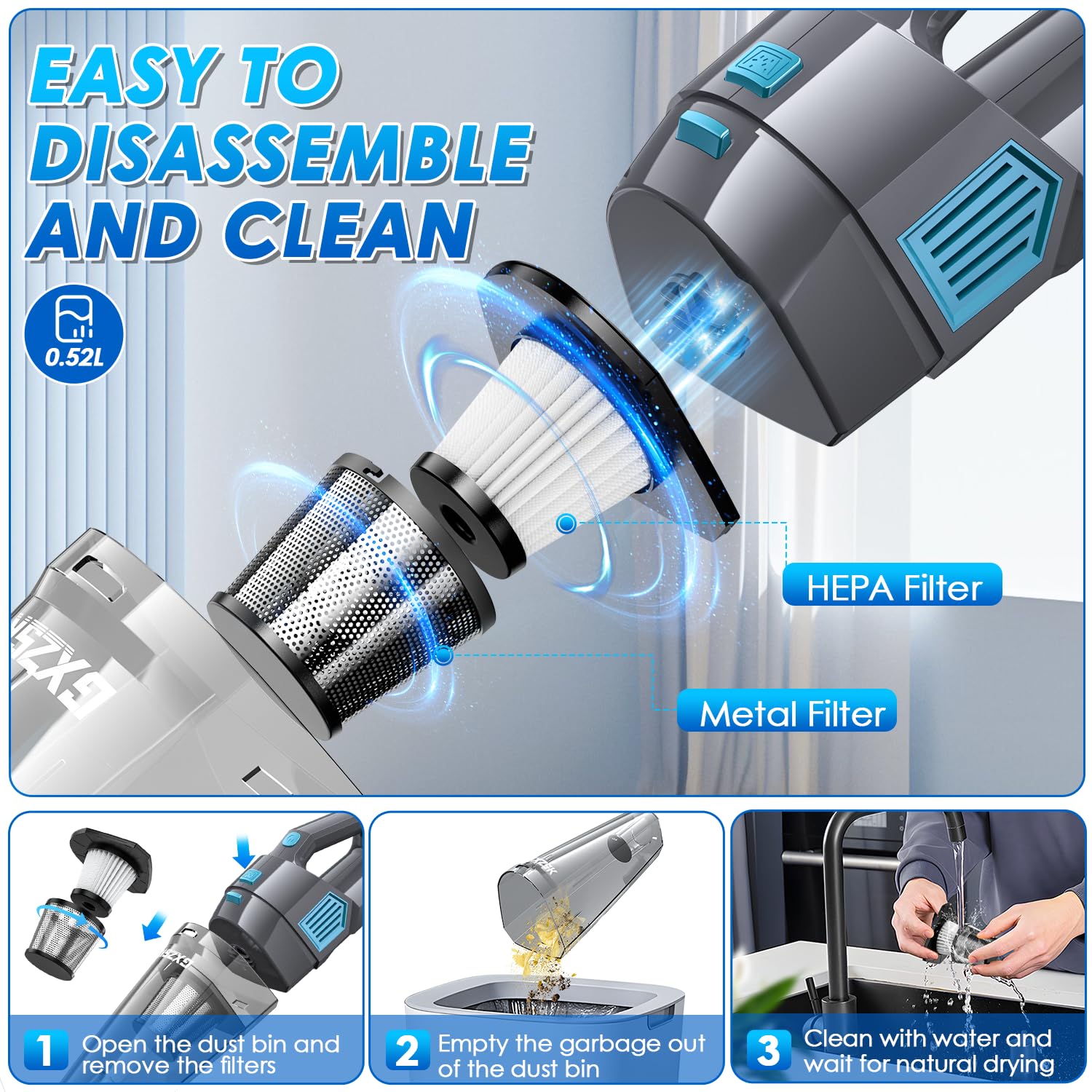 Handheld Vacuum Cordless
