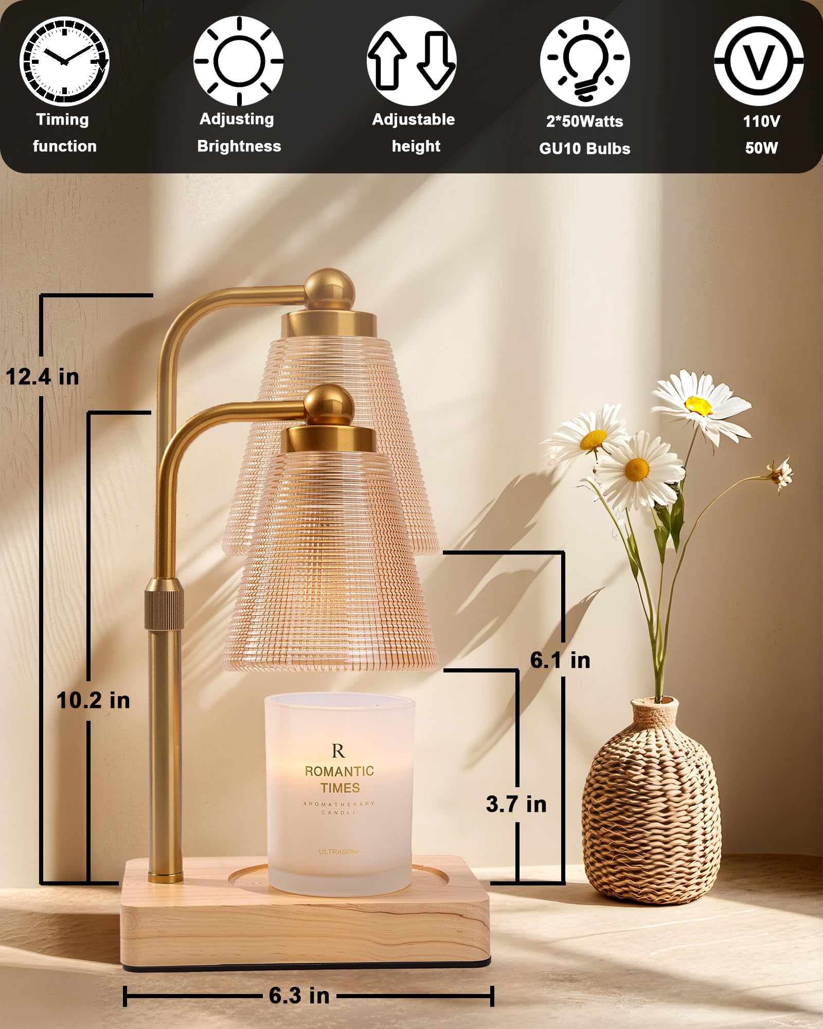 Candle Warmer Lamp with Timer