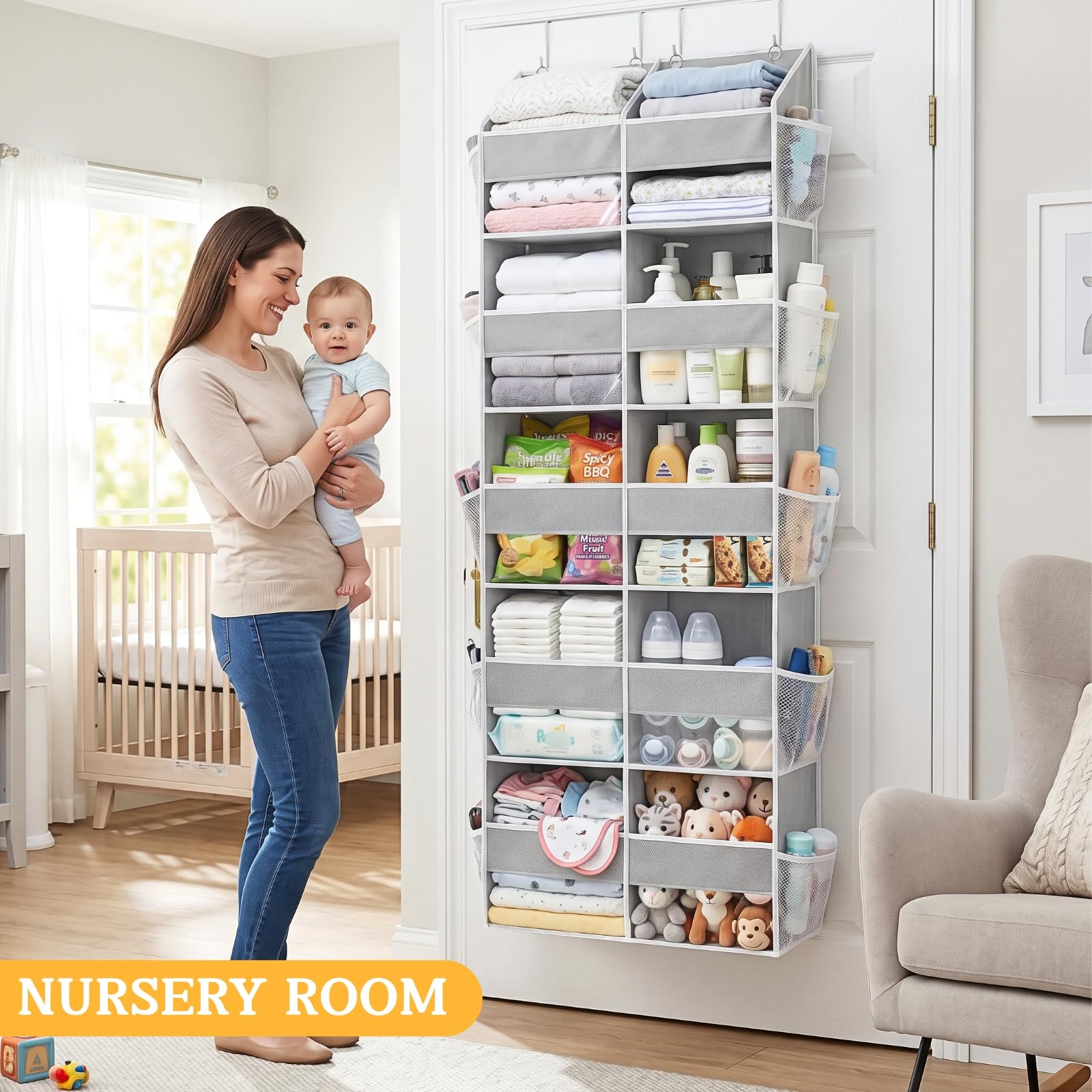2 Pack Over the Door Organizer 5 Tiers