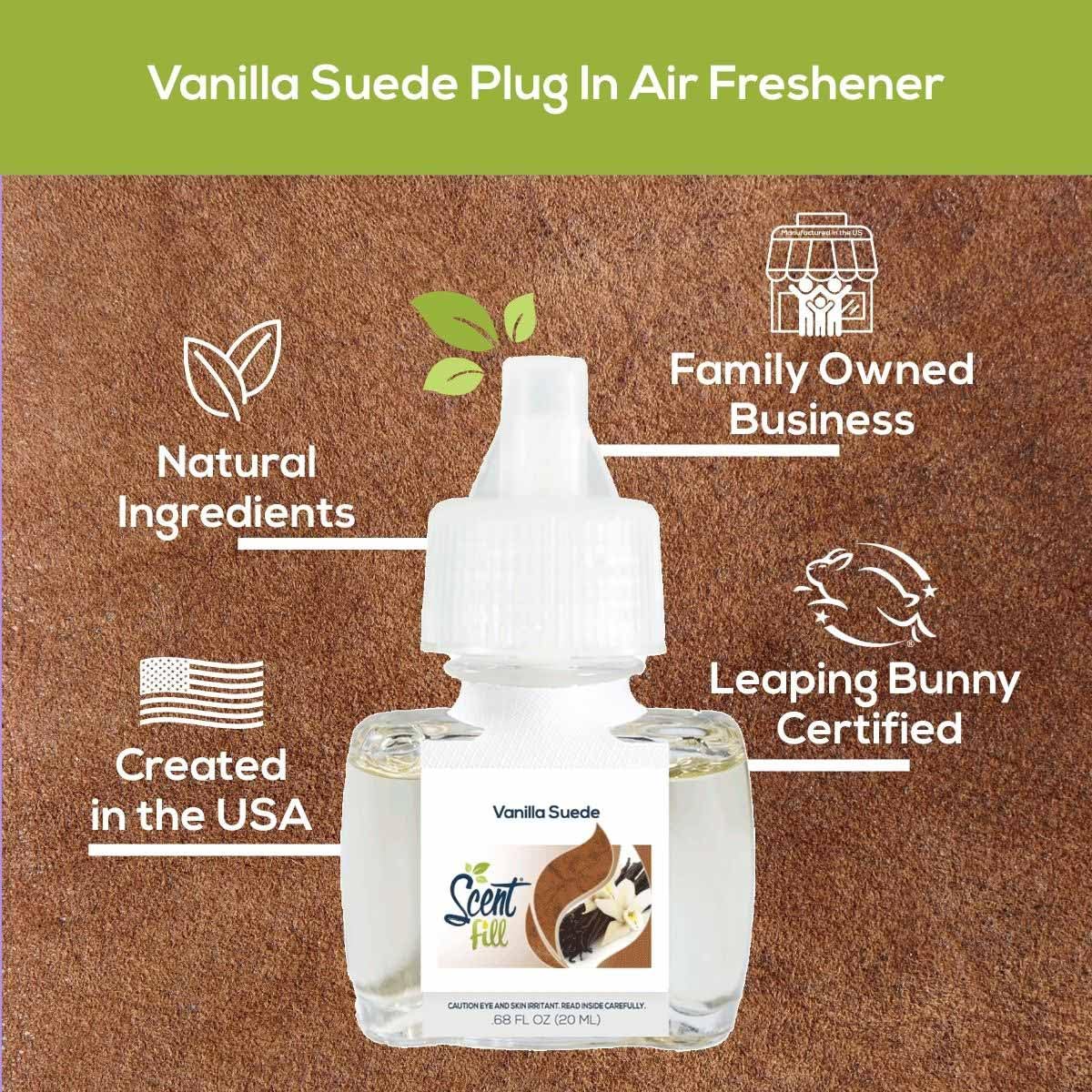 Vanilla Suede Plug in Air Freshener Refills (2.72 Fl Oz)