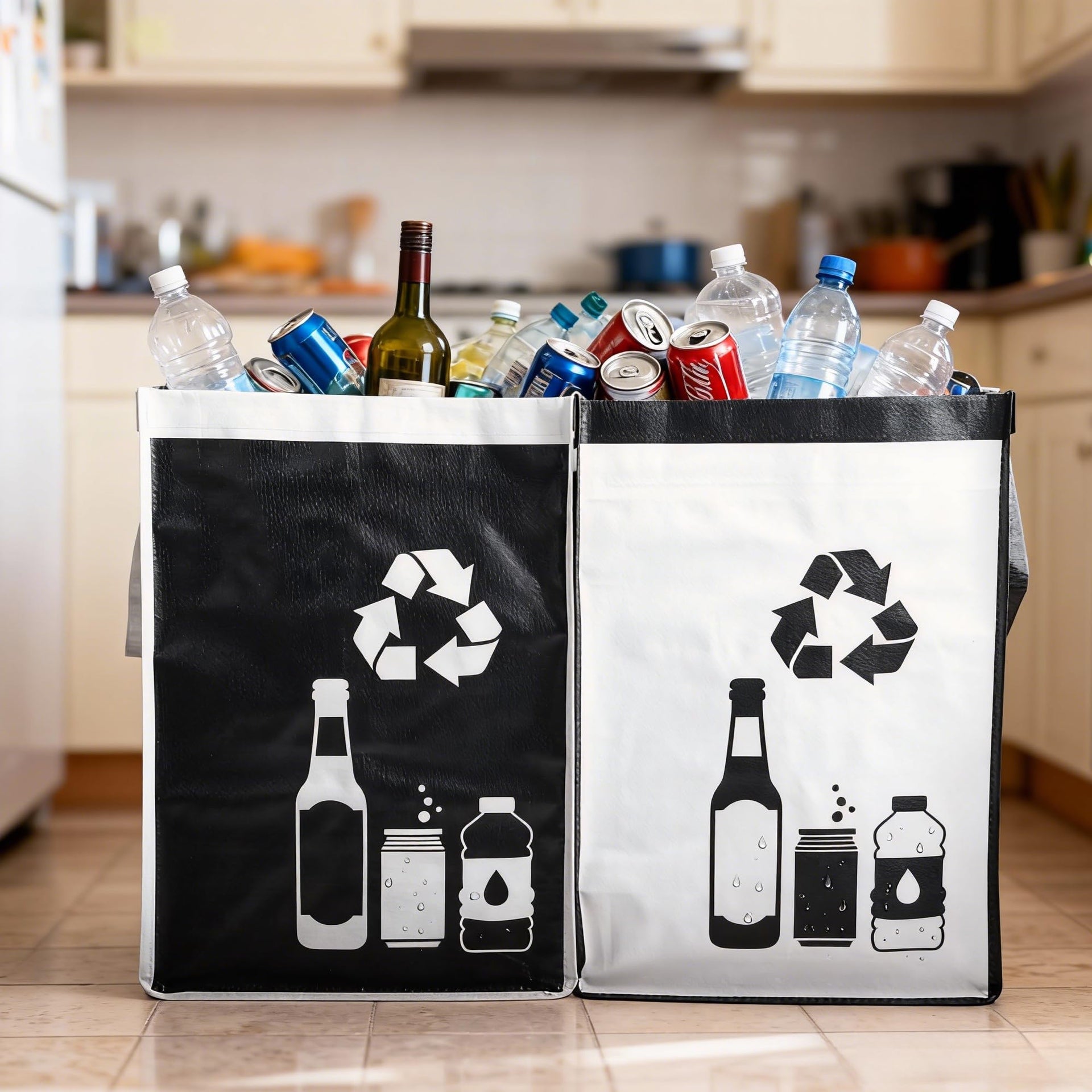 Large Recycle Waste Bag for Kitchen Home (2 Count)