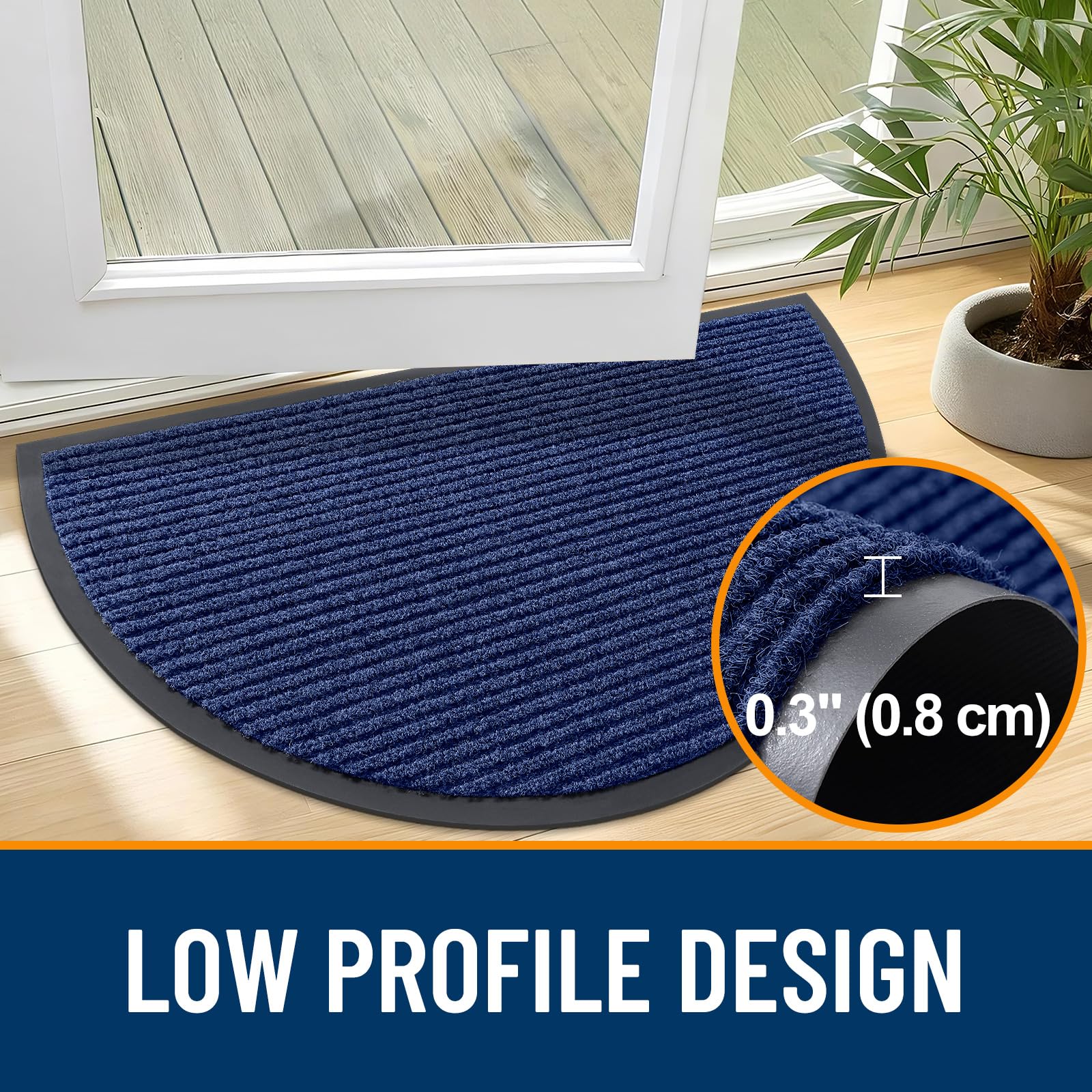 Half Circle Front Door Mat 35x30