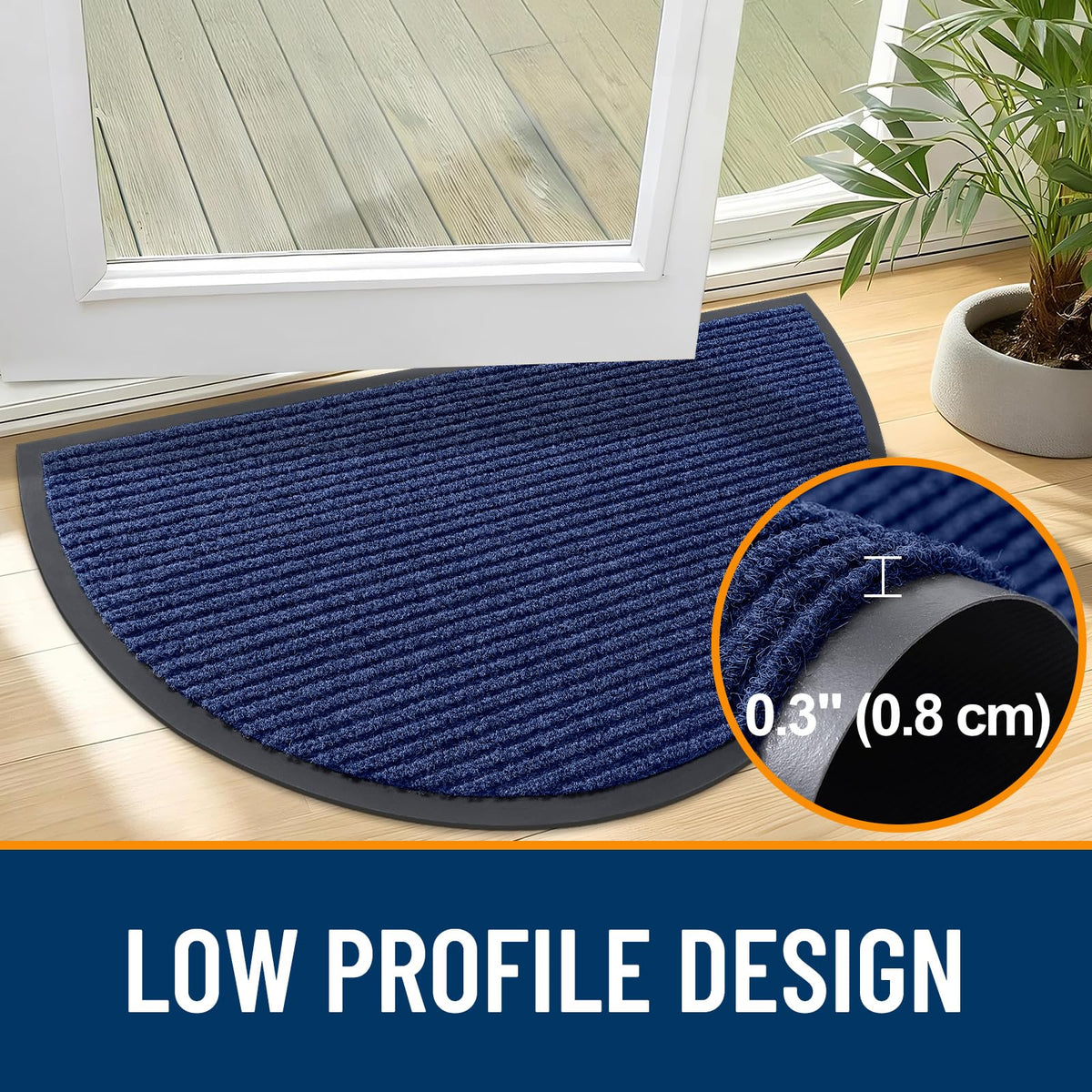Half Circle Front Door Mat 47x23