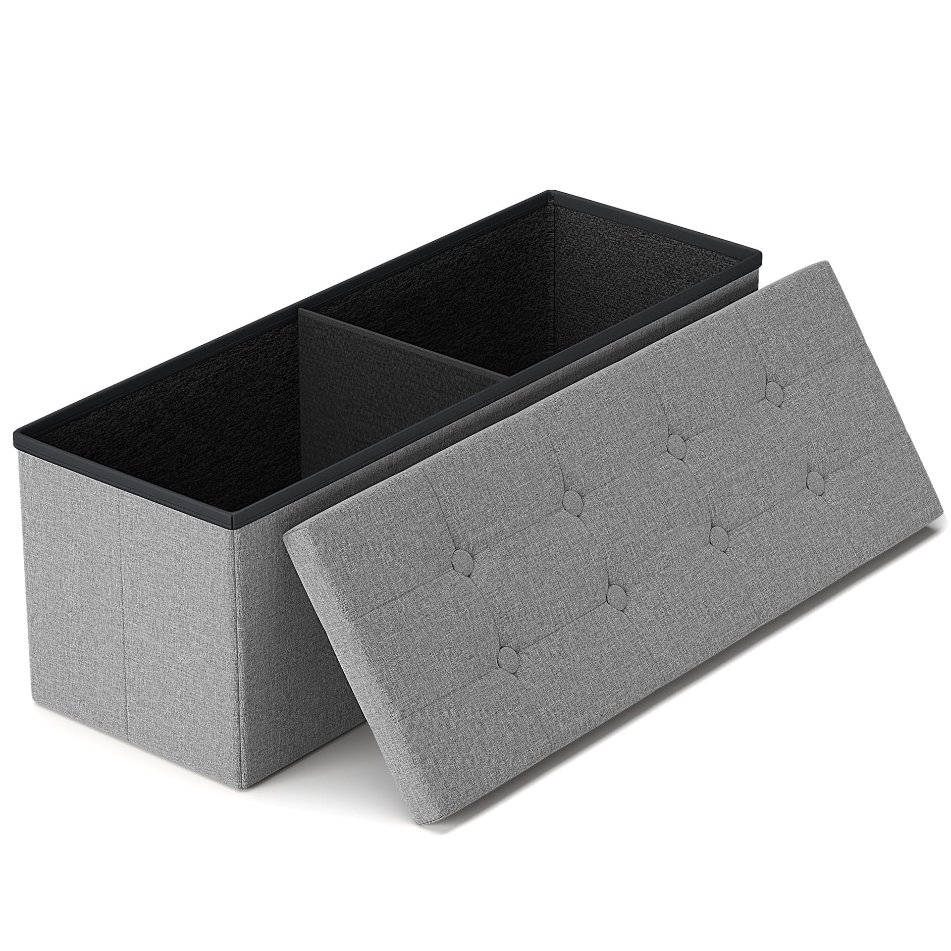 43 Inches Folding Storage Ottoman Bench