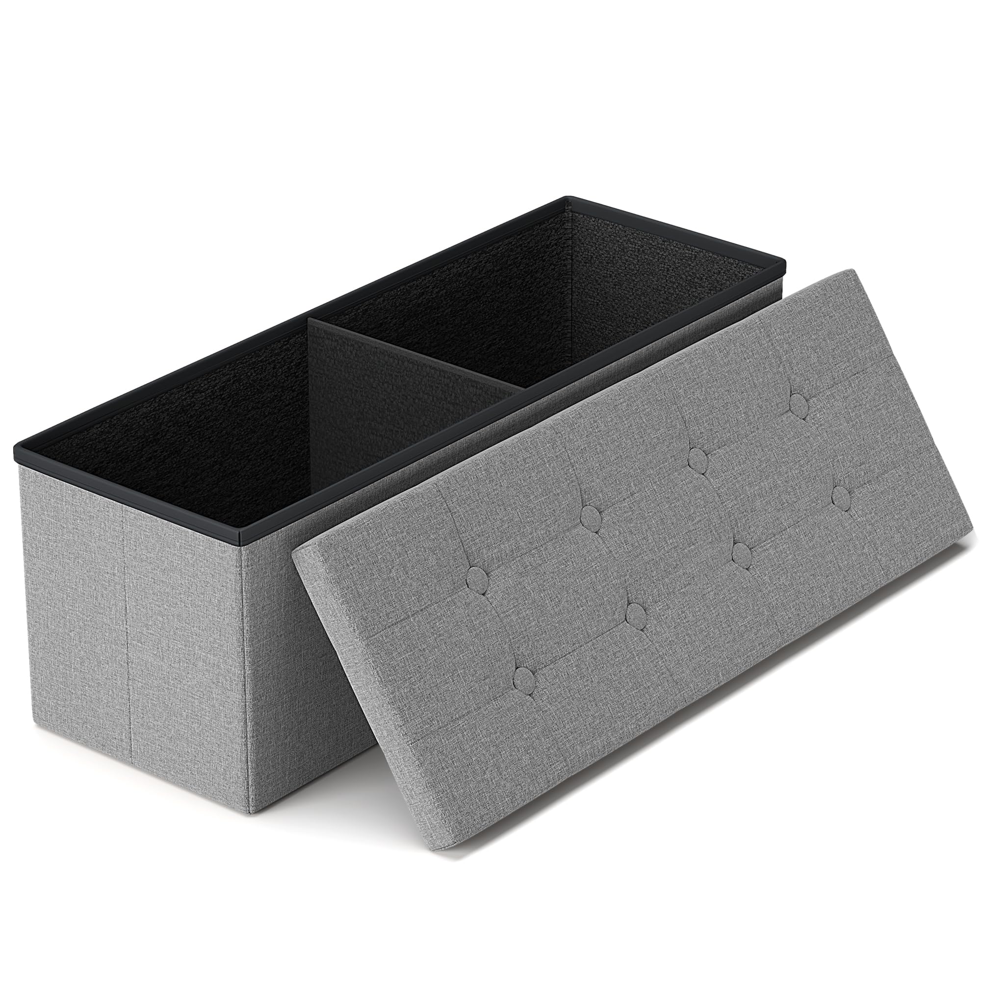 43 Inches Folding Storage Ottoman Bench