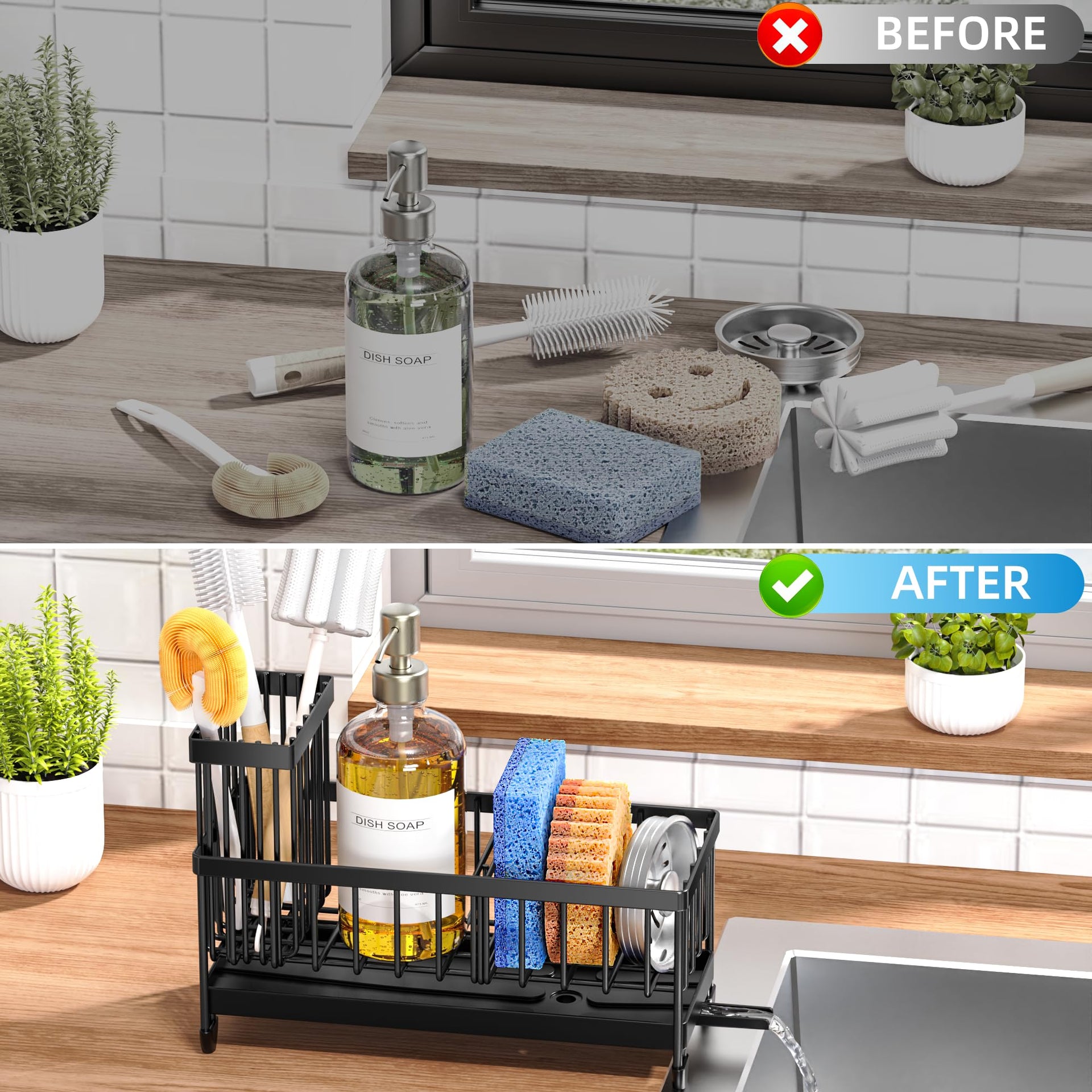 Sponge Holder for Kitchen Sink