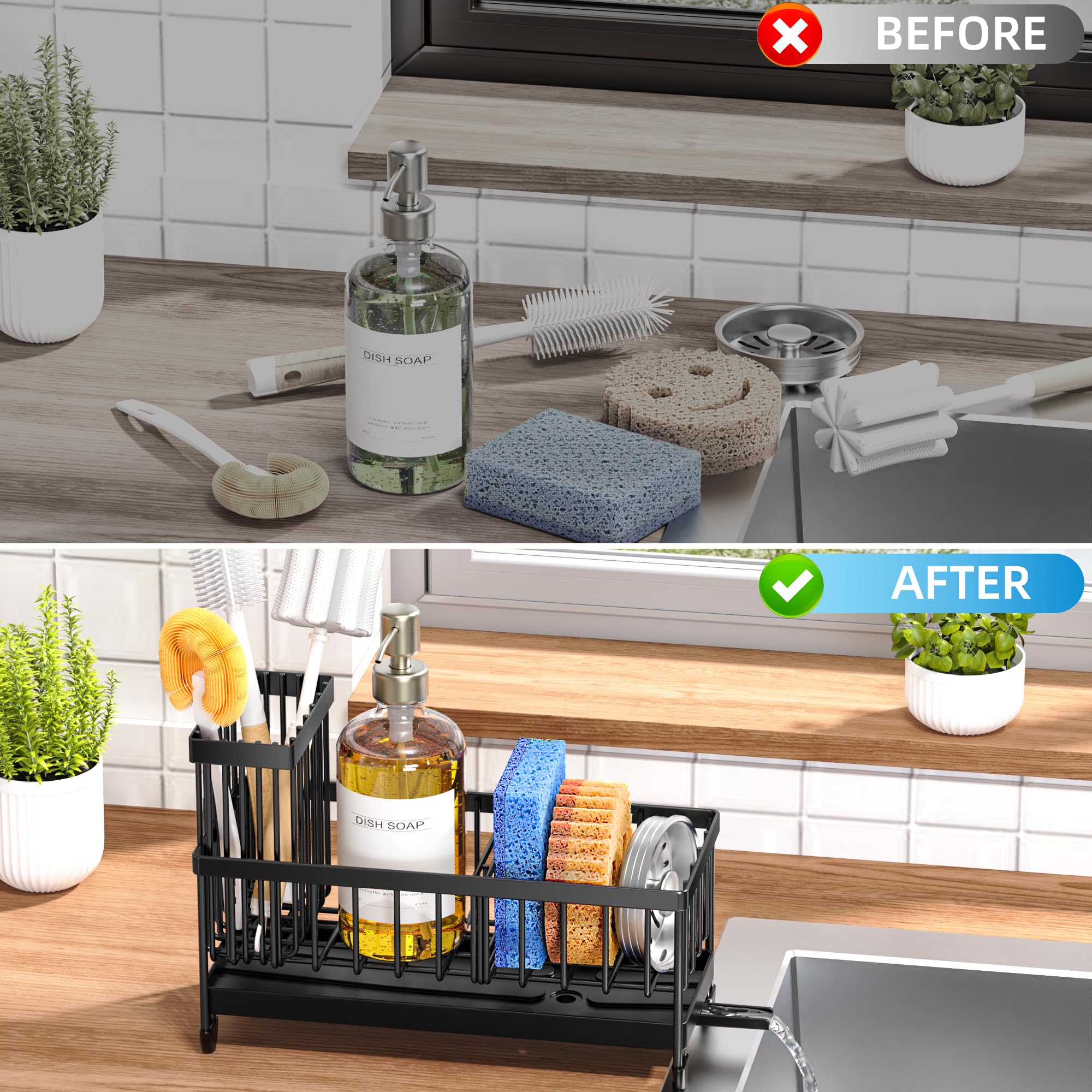 Sponge Holder for Kitchen Sink