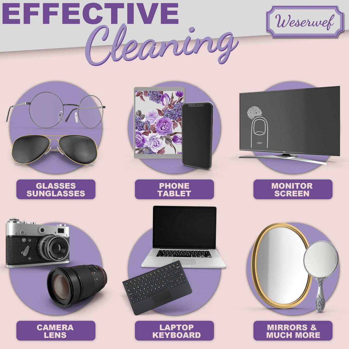 Design Microfiber Glasses Cleaning Cloth