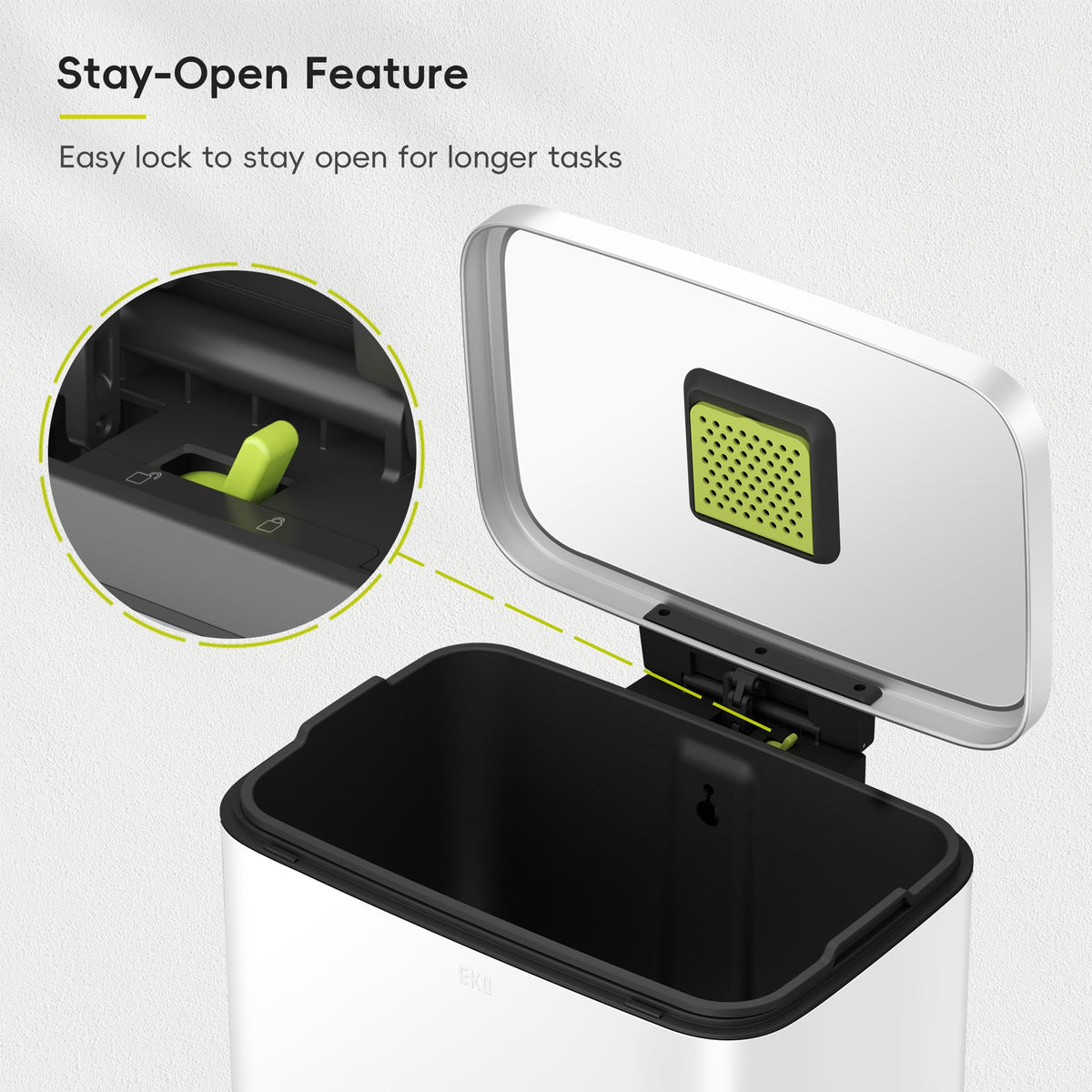Madison Matte White Stainless Steel 13.2 Gal