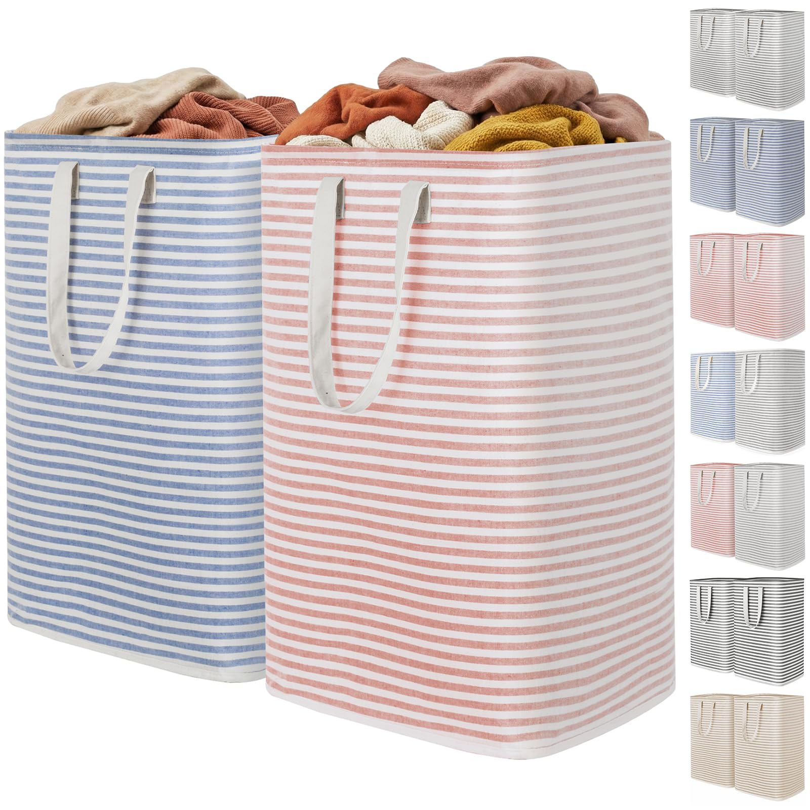 2 Pack Laundry Basket 80L Each (2 Count)