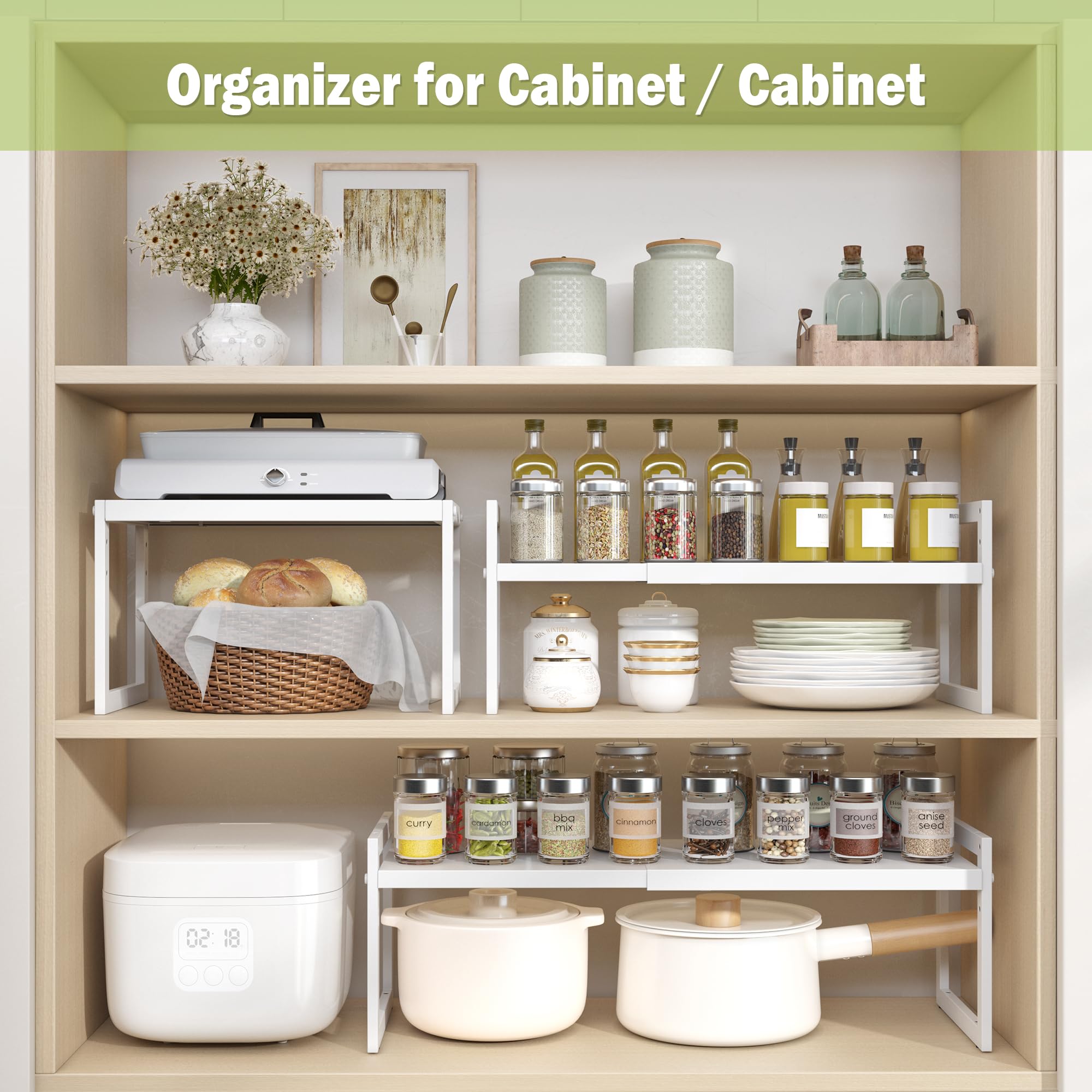 Expandable Cabinet Shelf Organizer
